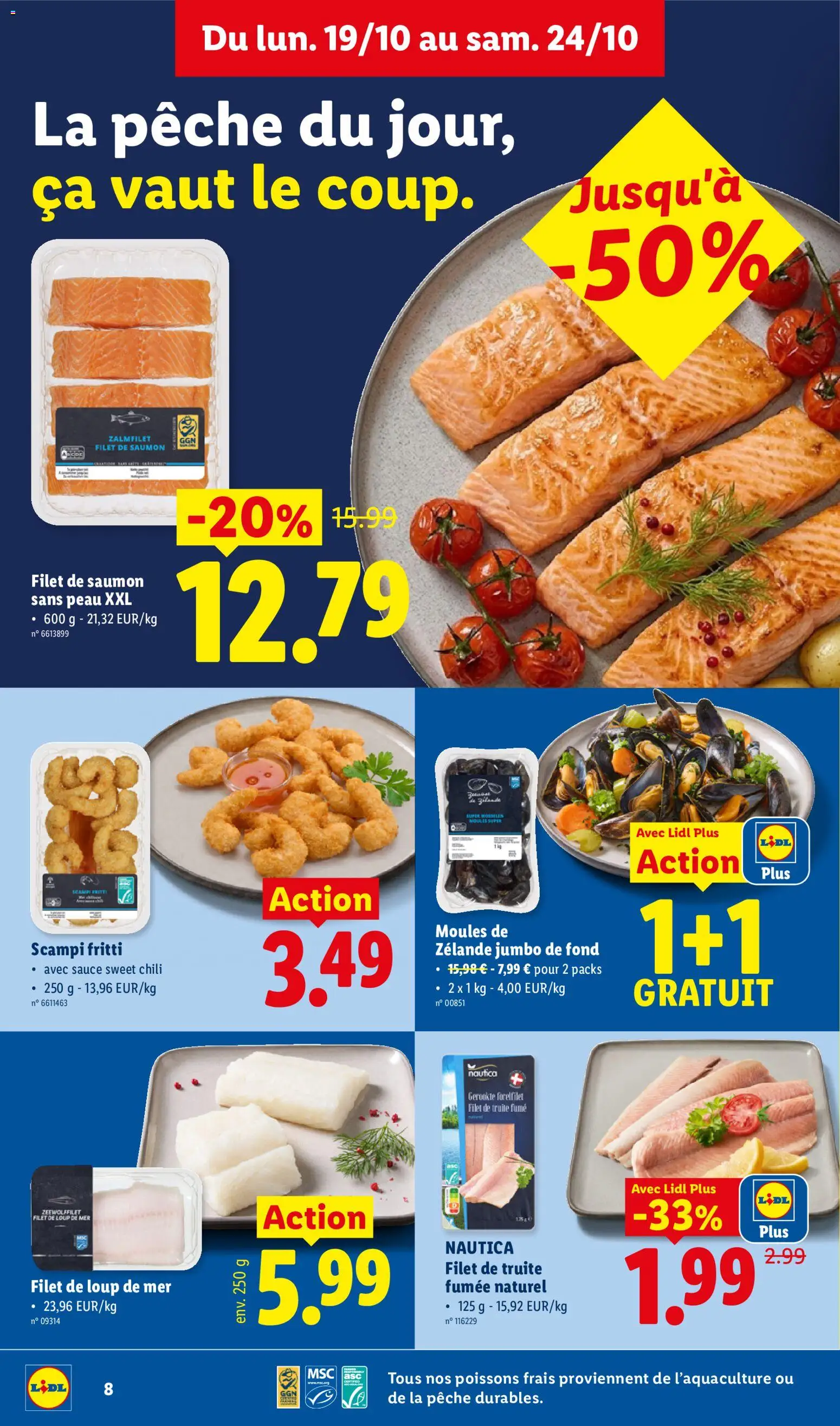 {H1} | Pagina: 8 | Producten: NOS, Zalmfilet, Chili, Filet