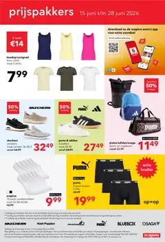 Scapino folder - Voorbeeld van een folder van Scapino, geldig van 15.06.2026 | Pagina: 28 | Producten: Boxers, Sneakers, Kan