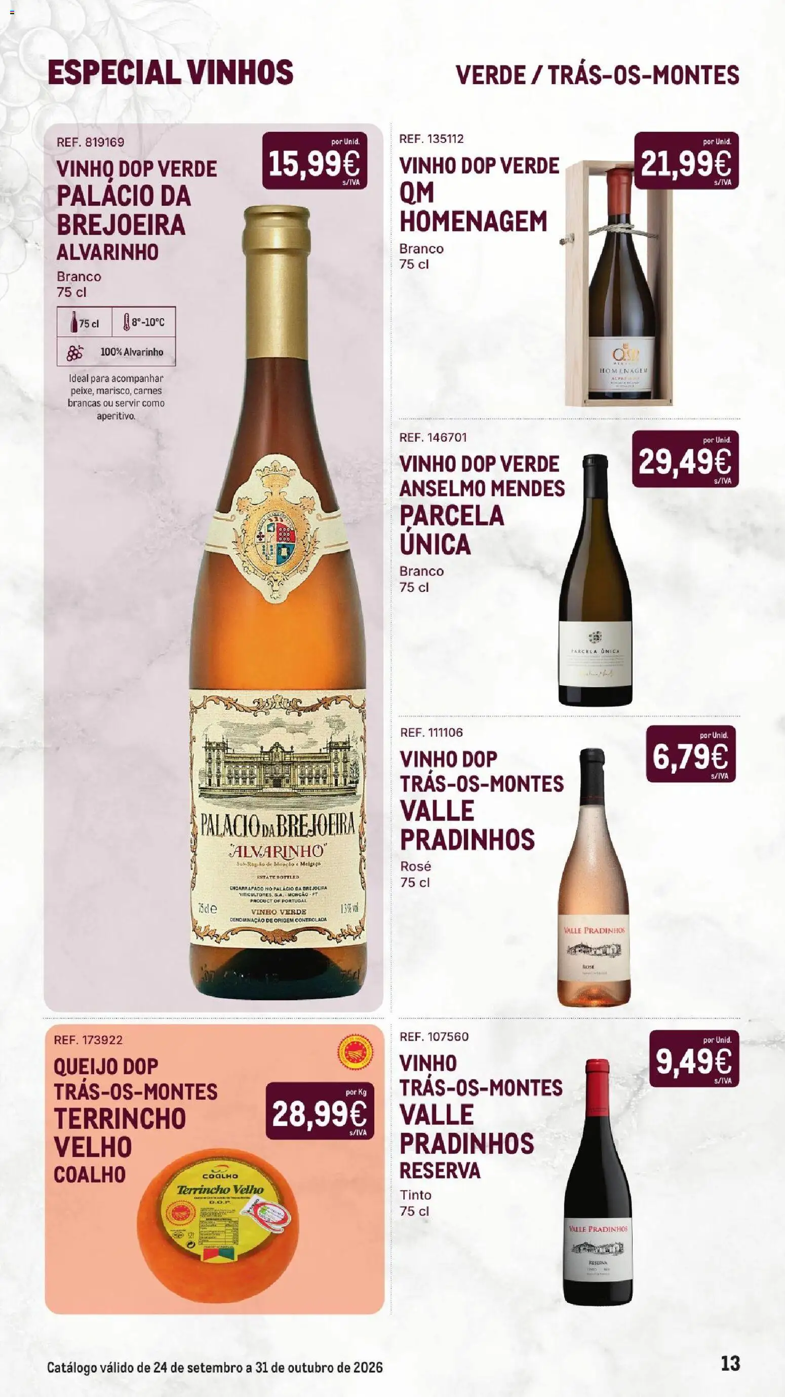 Makro Especial Vinhos │ válido de 24/09/2026 | Página: 13 | Produtos: Queijo, Vinho