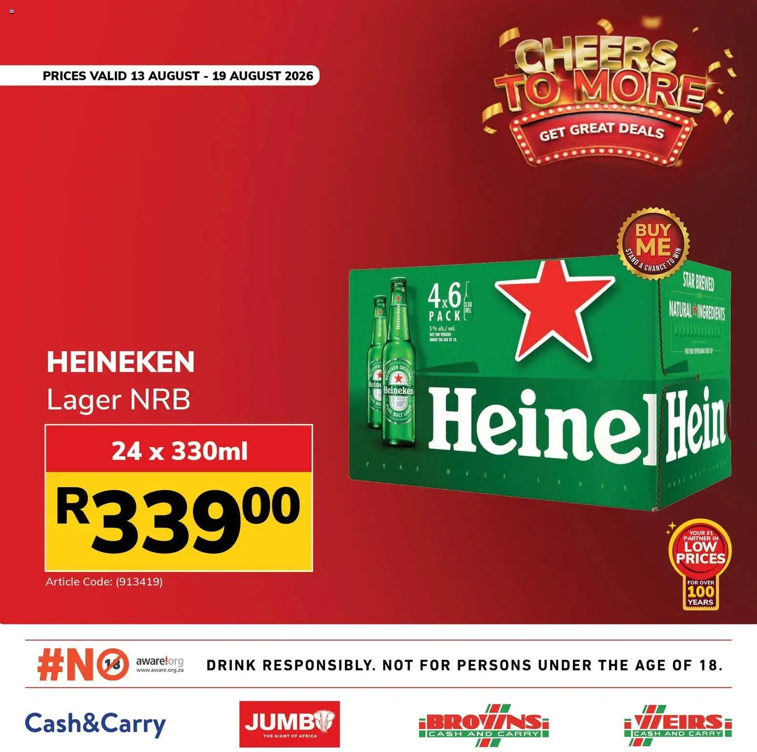 New Jumbo catalogue – valid from 13/08/2026 | Page: 2 | Products: Ingredients, Heineken