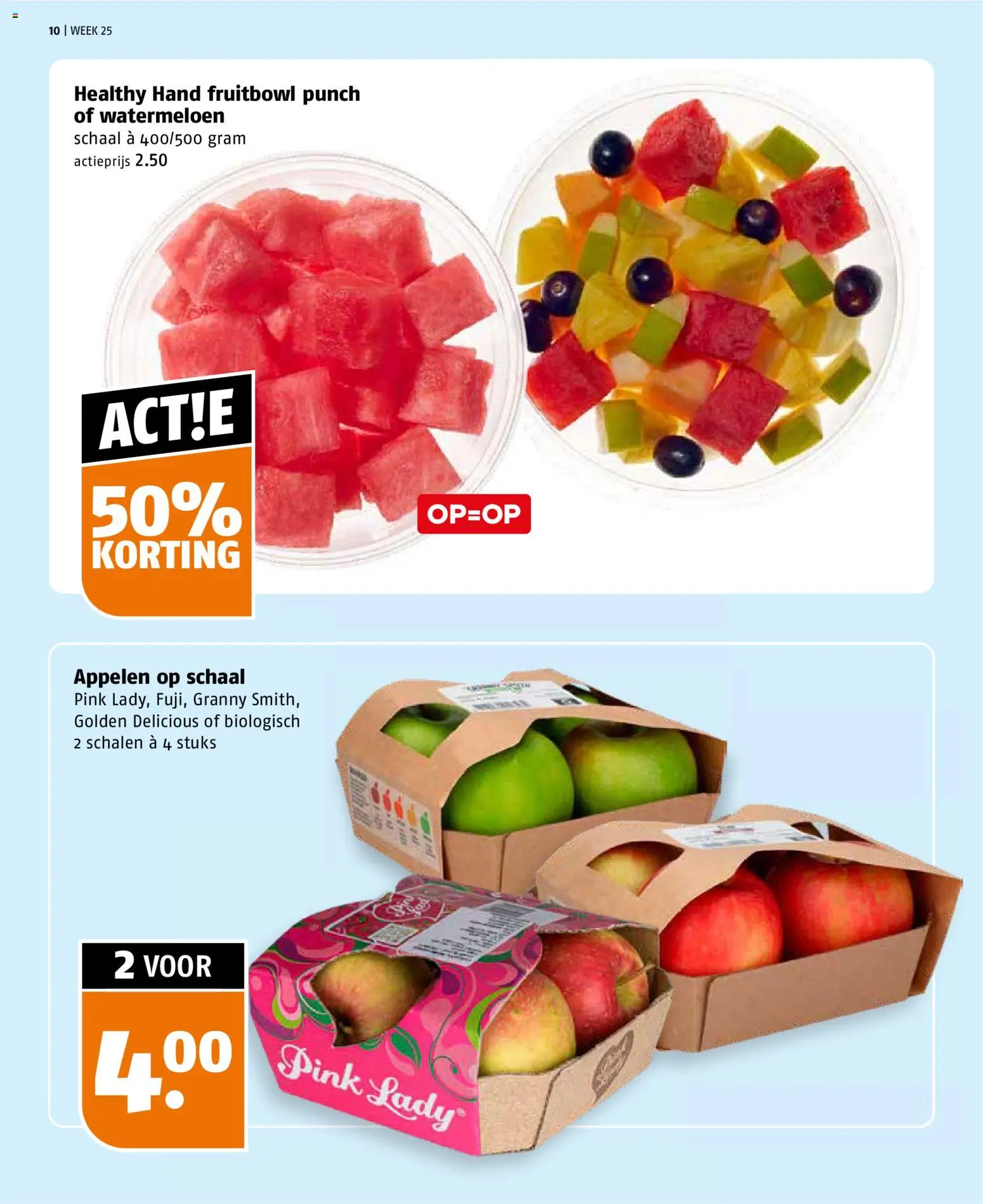 {H1} | Pagina: 10 | Producten: Schaal, Appelen, Watermeloen