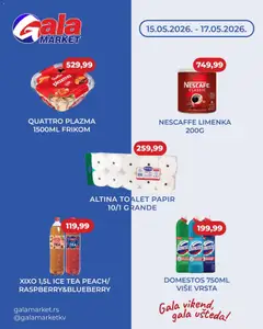 Gala MARKET katalog Vikend - pregled Gala MARKET kataloga - važi od 15.05.2026