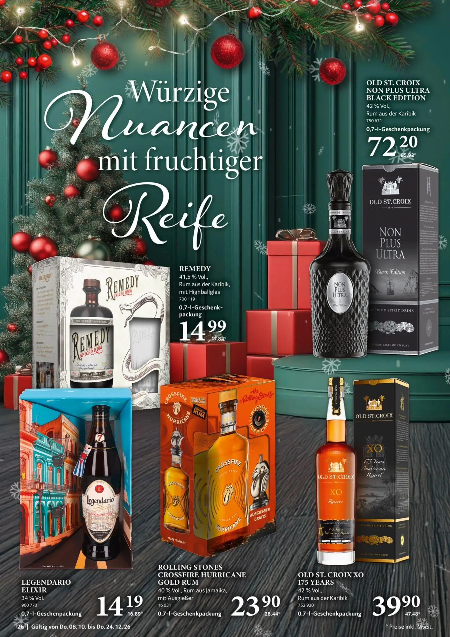 Selgros Feine Geschenke – gültig ab 08.10.2026 | Seite: 26 | Produkte: Rum
