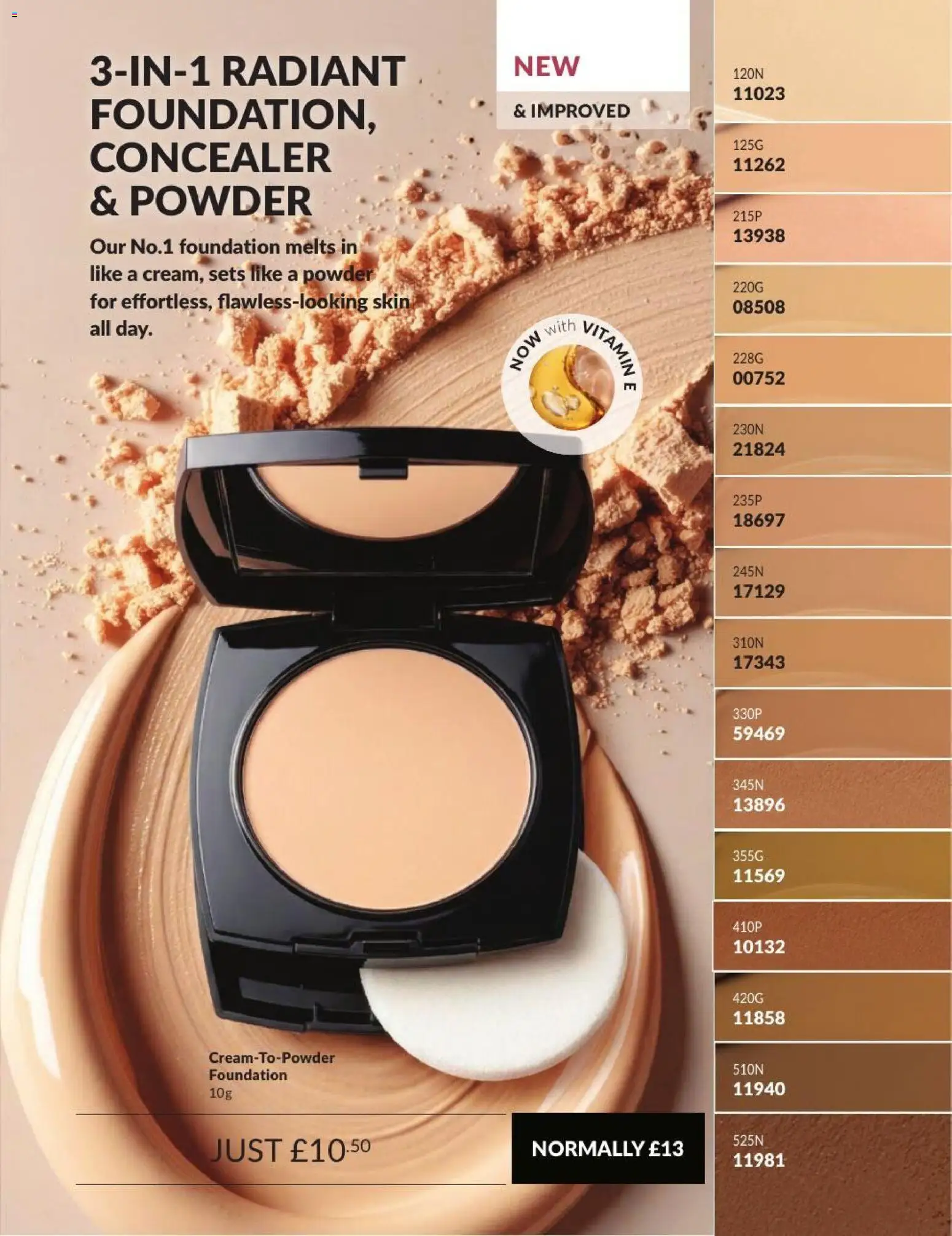 {H1} | Page: 29 | Products: Concealer, Powder