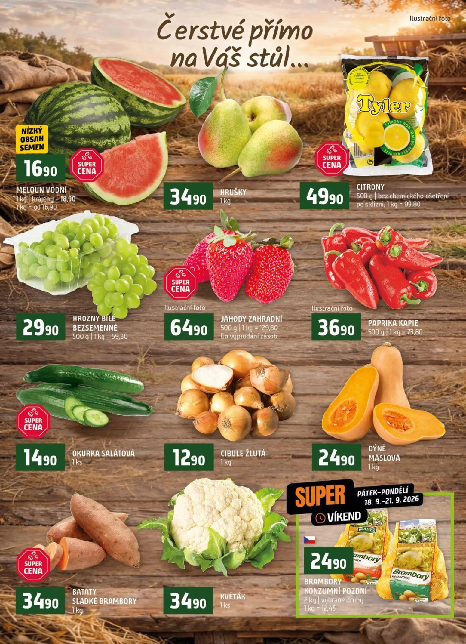 Terno leták od 16.09.2026 | Strana: 6 | Produkty: Meloun, Paprika, Cibule, Kapie