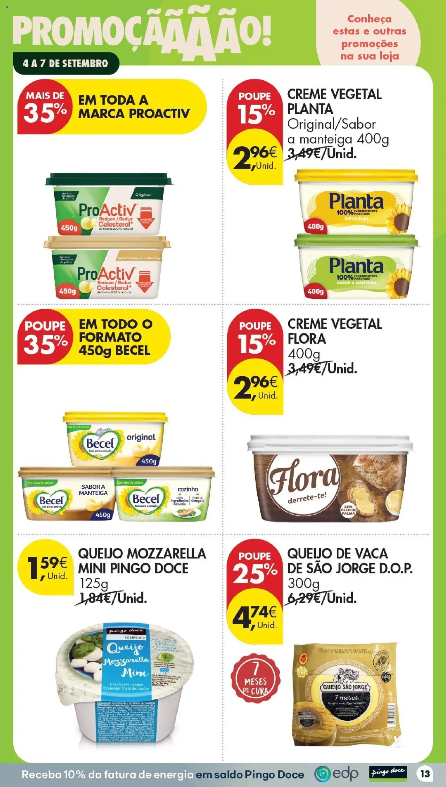 Pingo Doce Poupe este Fim de Semana │ válido de 04/09/2026 | Página: 13 | Produtos: Queijo Mozzarella, Ingredientes, Manteiga, Queijo