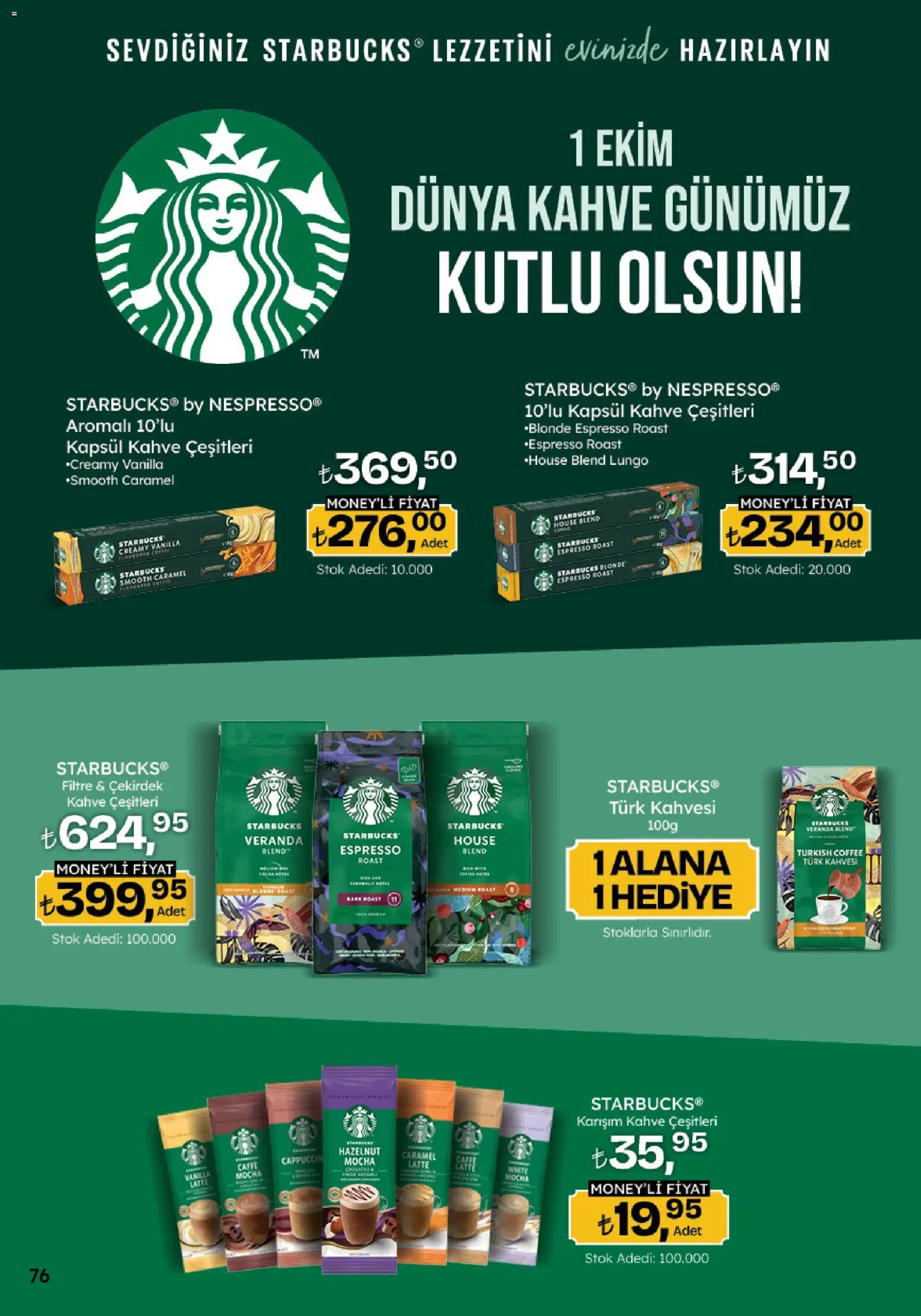 Migros Katalog - 5M Migroskop Dijital - 05 Ekim 2026 tarihinden itibaren geçerlidir | Sayfa: 76 | Ürünler: Kahve