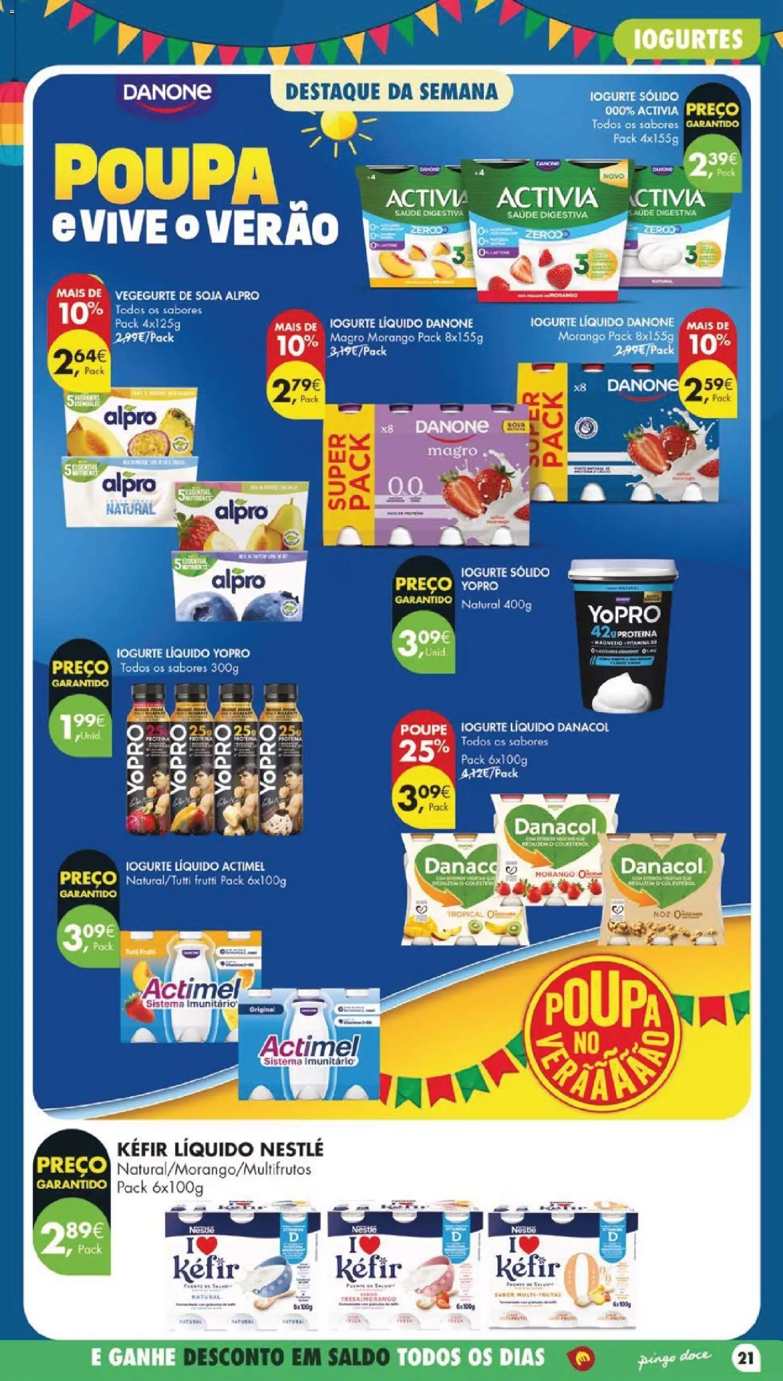Pingo Doce folheto │ válido de 23/06/2026 | Página: 27 | Produtos: Soja, Iogurtes, Nestlé, Proteina