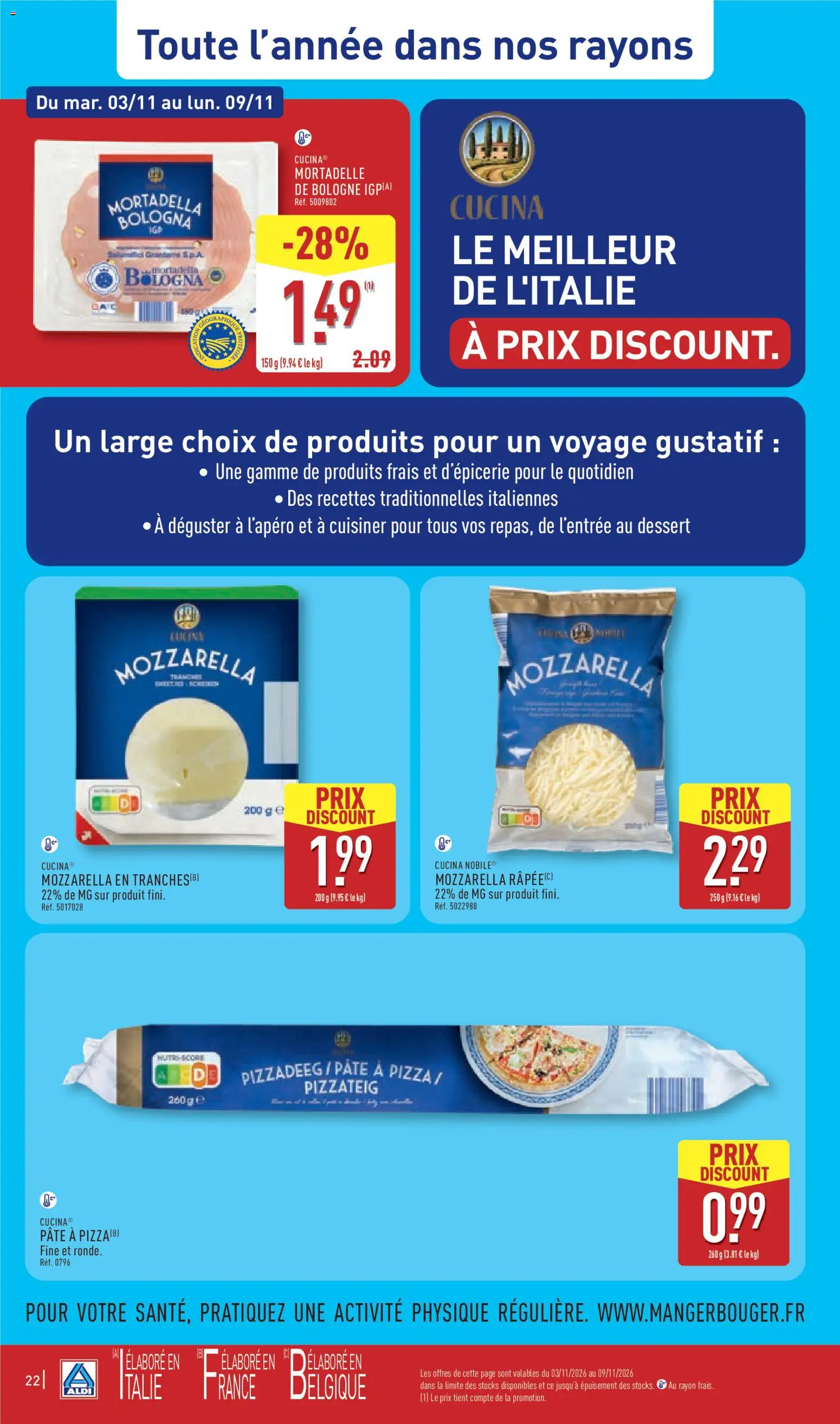{H1} | Page: 26 | Produits: Dessert, Mozzarella, Pâte, Mortadelle