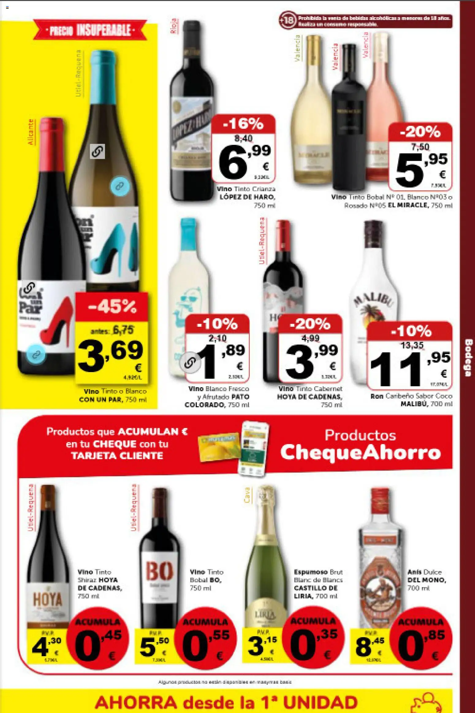 Masymas folleto │ válido desde el 18/09/2026 | Página: 15 | Productos: Vino tinto, Ron caribeño, Vino blanco, Pato