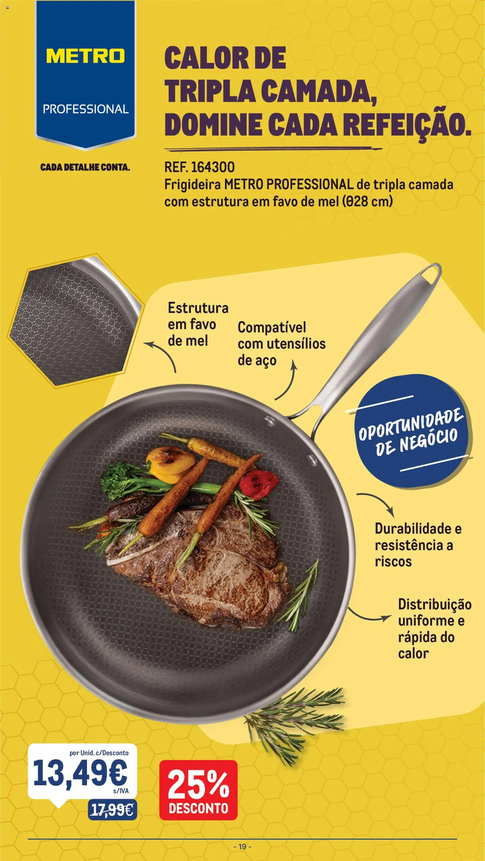 Makro folheto │ válido de 04/08/2026 | Página: 19 | Produtos: Frigideira, Mel
