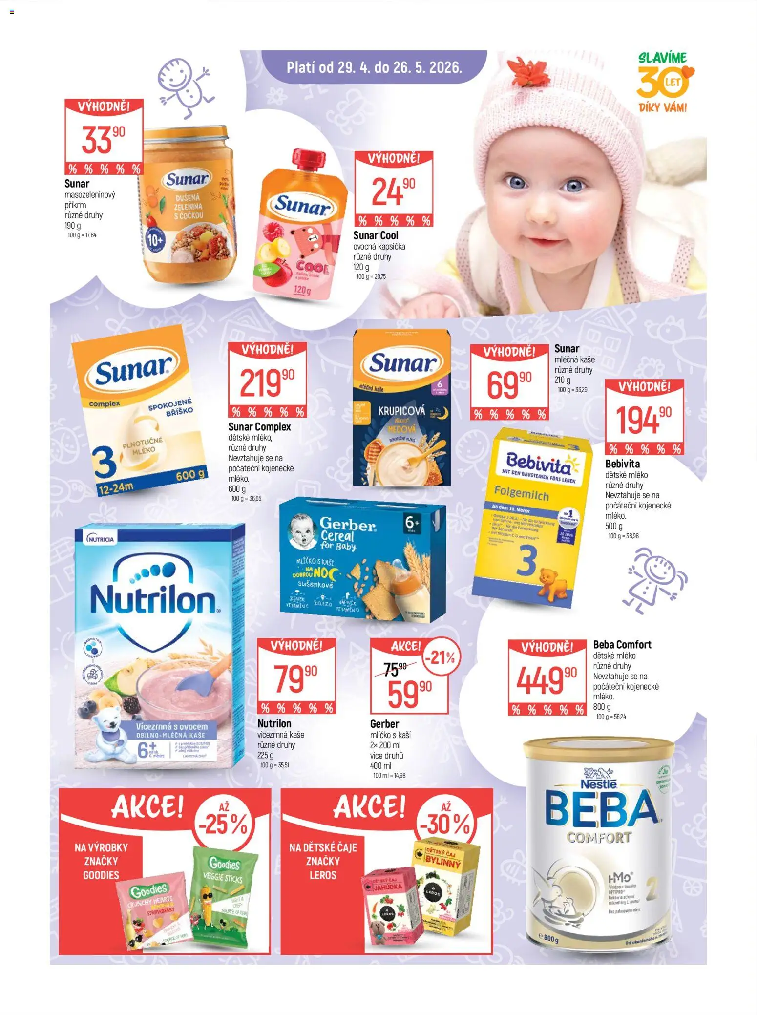 Globus leták - Praha-Štěrboholy od 29.04.2026 | Strana: 2 | Produkty: Čaj, Ovocná kapsička, Vitamin D, Nutrilon
