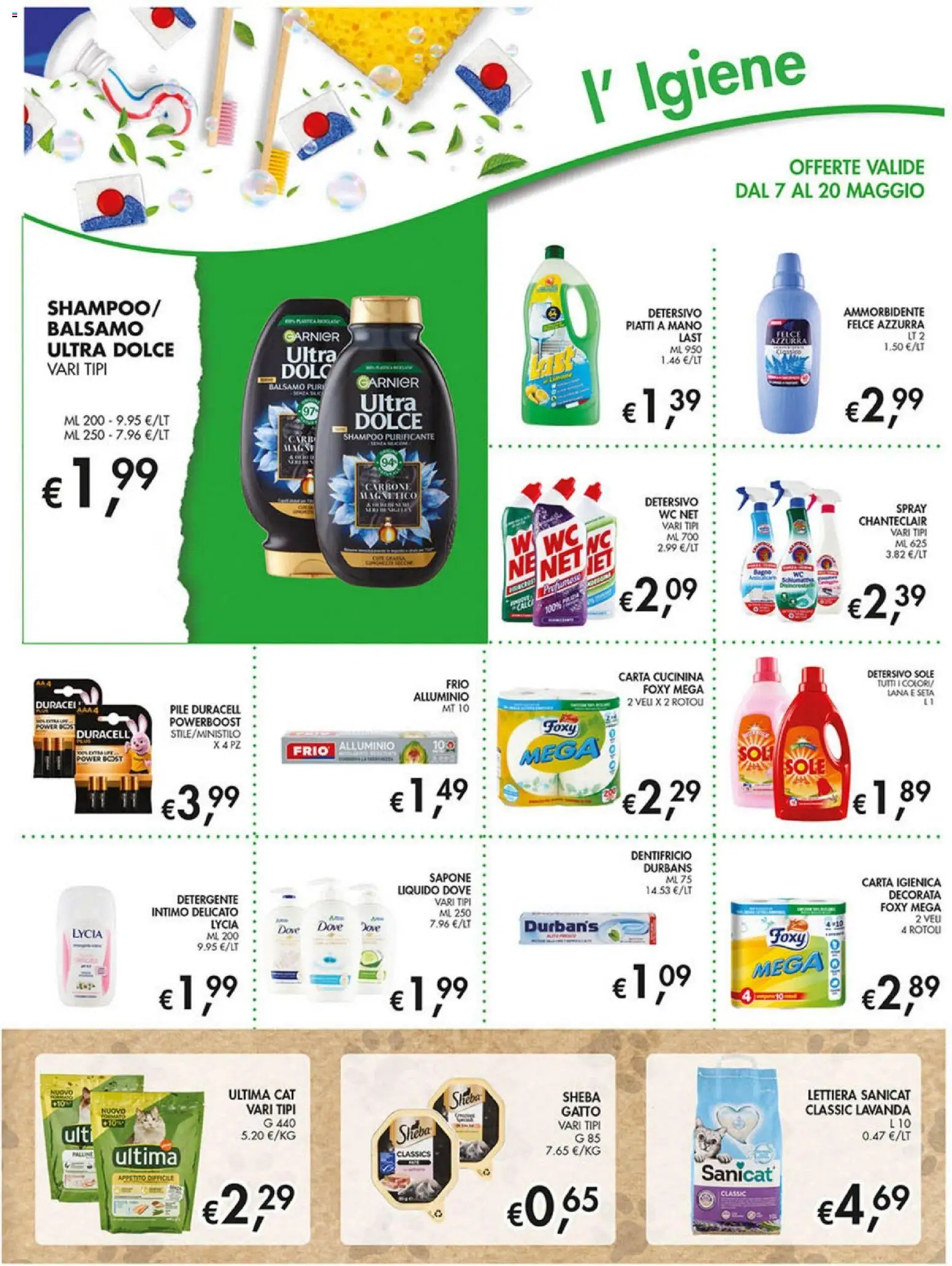Volantino Coal del 07.05.2026 | Pagina: 17 | Prodotti: Shampoo, Sapone, Alluminio, WC