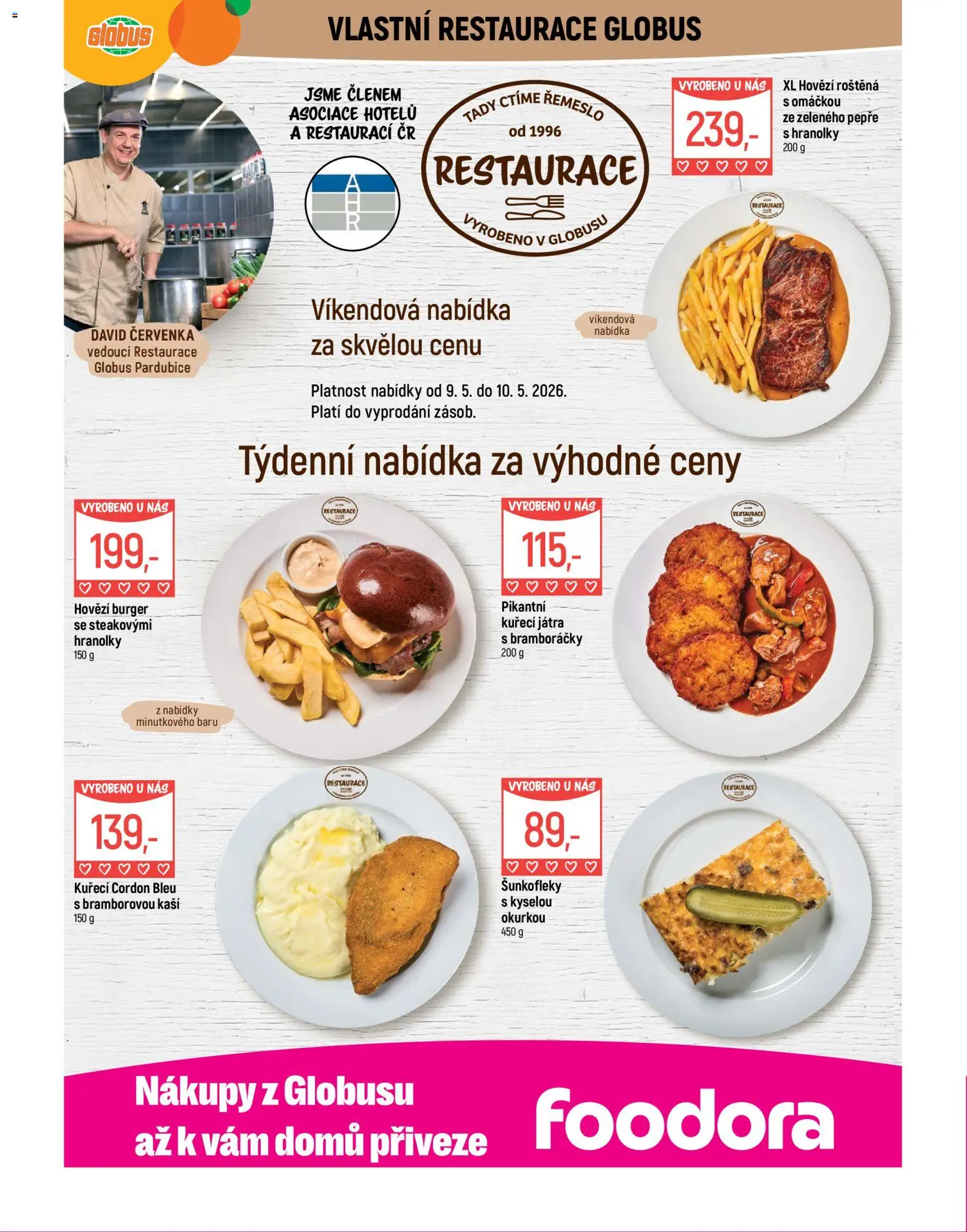 Globus leták - Pardubice od 06.05.2026 | Strana: 7 | Produkty: Burger, Hovězí, Hovězí roštěná, Kuřecí Játra