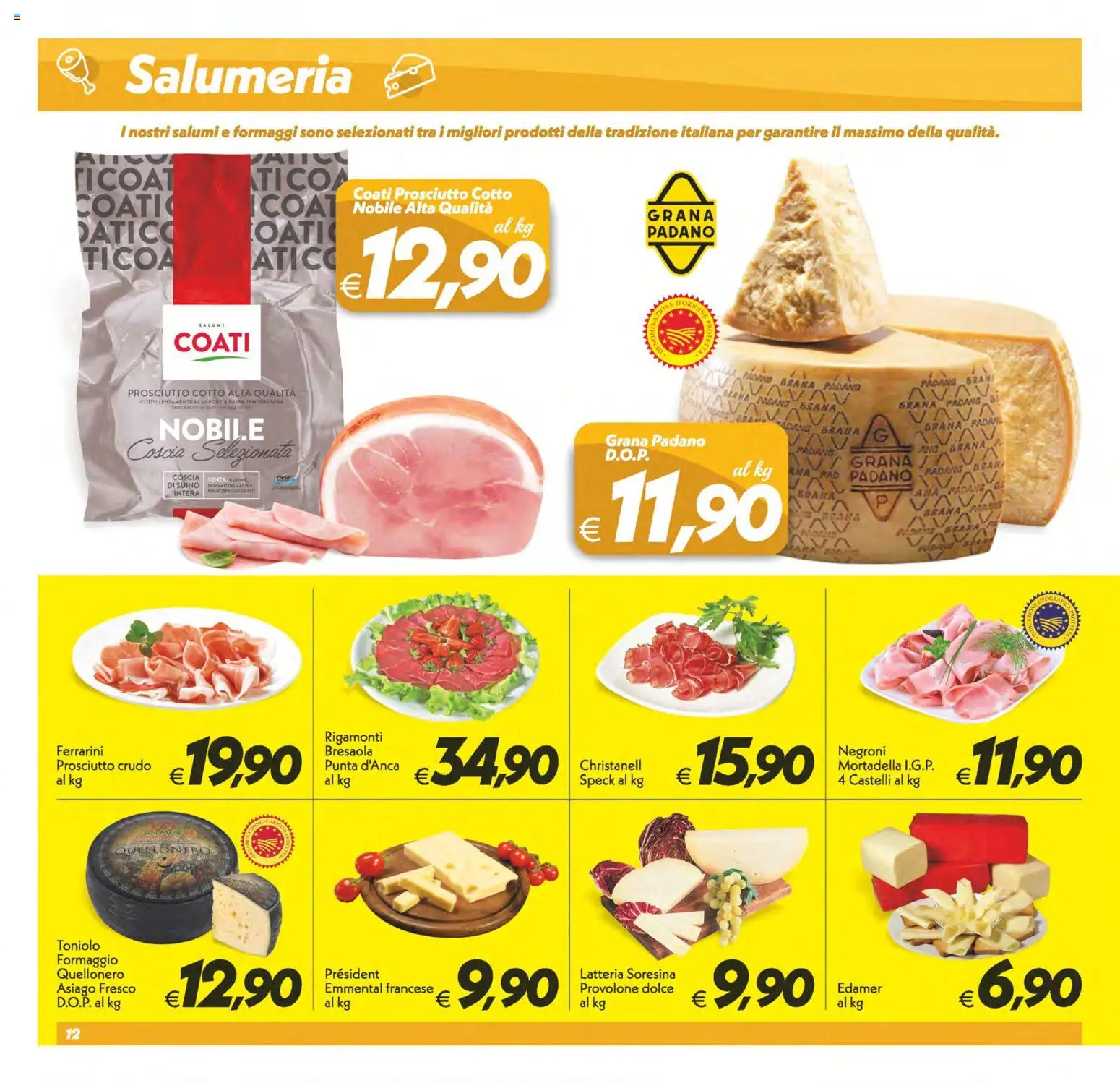 Volantino SuperConveniente del 28.04.2026 | Pagina: 12 | Prodotti: Speck, Provolone, Prosciutto Cotto, Grana Padano