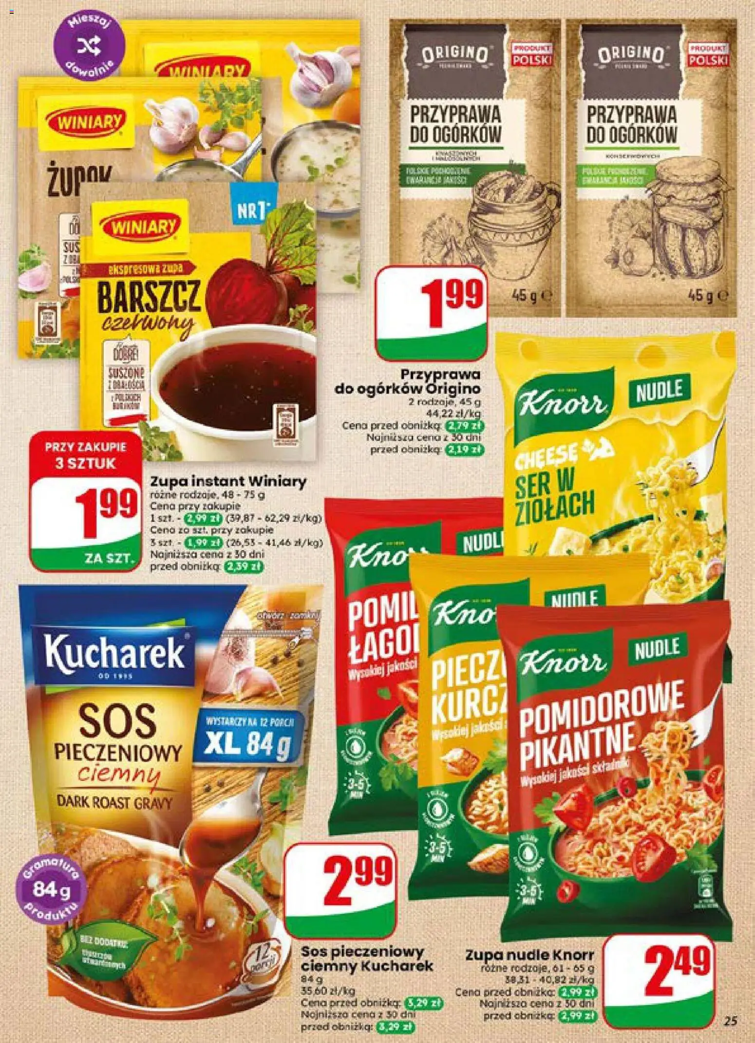 Dino gazetka od 15.07.2026 | Strona: 25 | Produkty: Barszcz, Zupa, Ser, Sos
