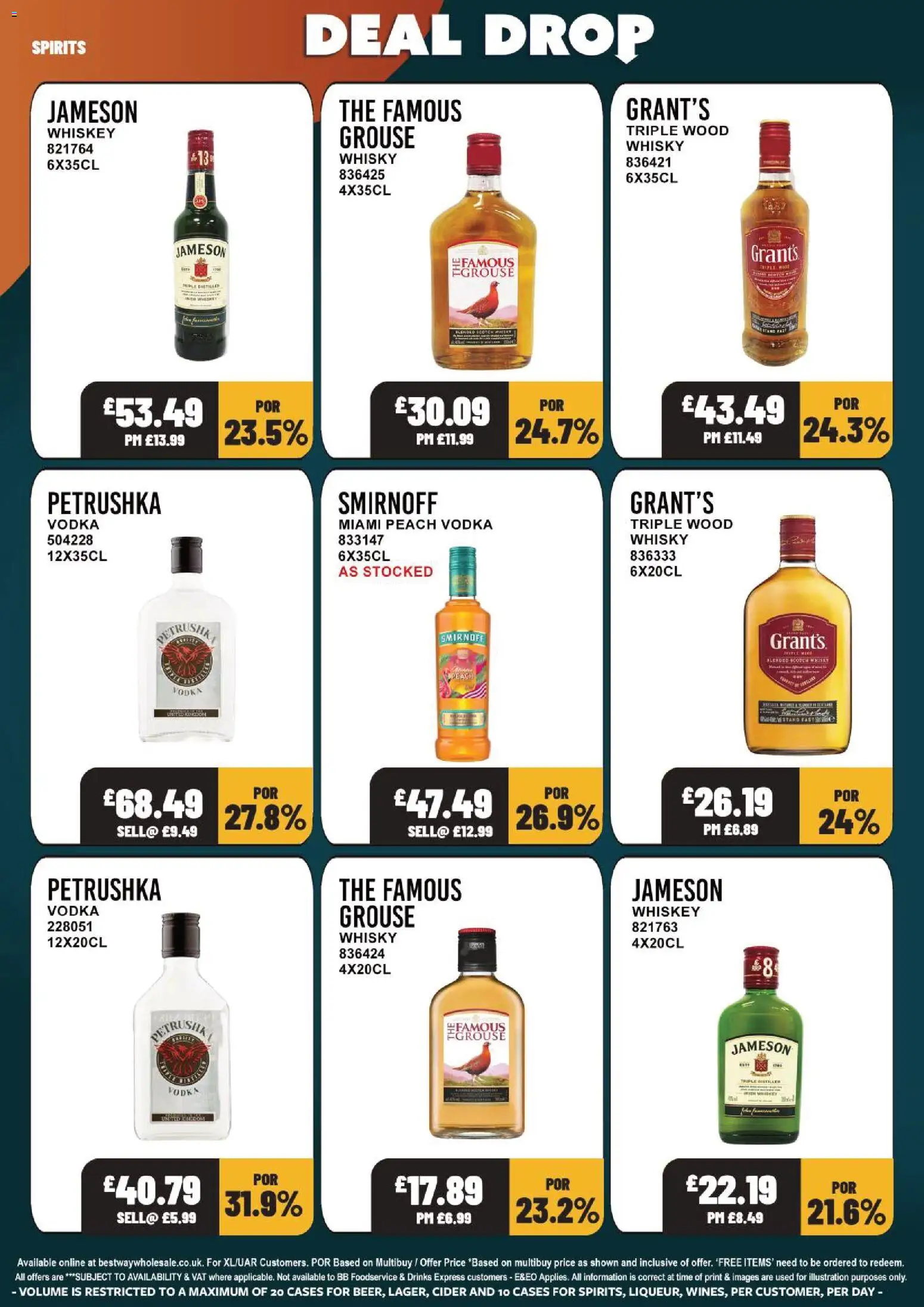 {H1} | Page: 6 | Products: Cider, Drinks, Vodka, Whiskey