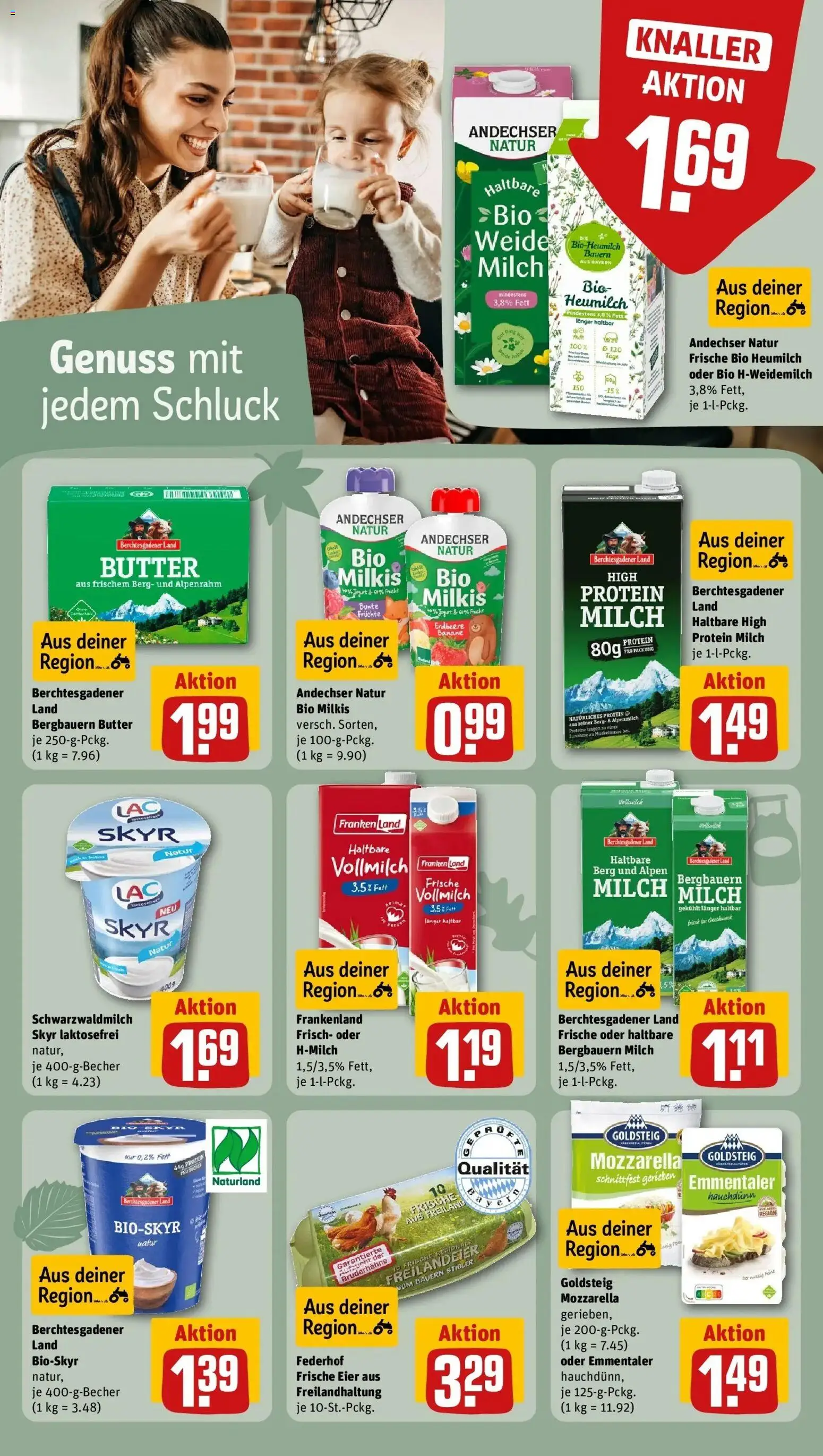 REWE Prospekt ab 14.09.2026 zum Blättern » Angebote | Seite: 20 | Produkte: Butter, Eier, Mozzarella, Skyr