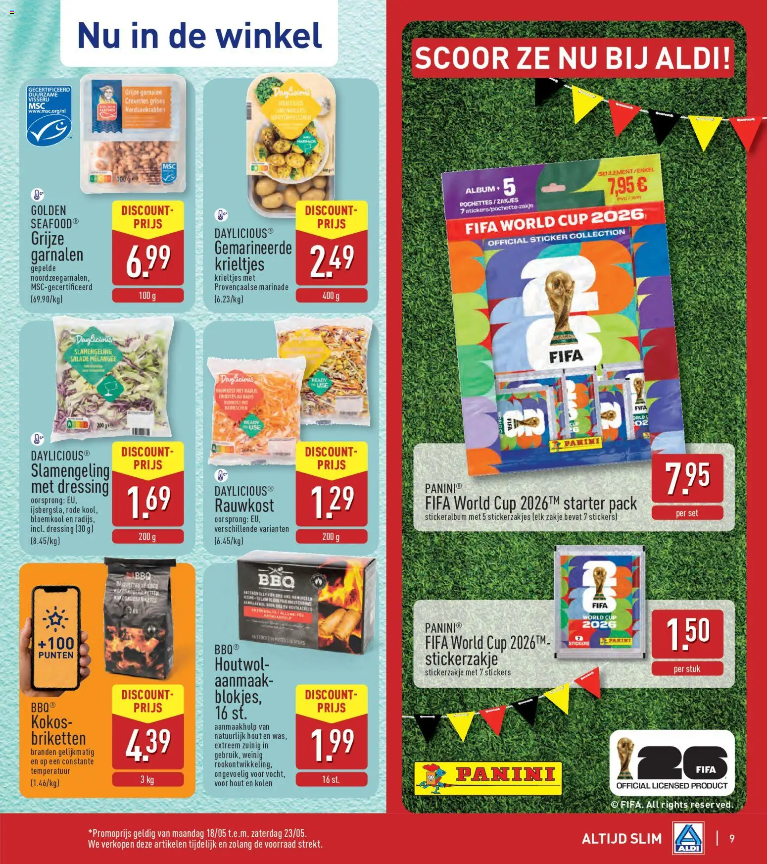 {H1} | Pagina: 9 | Producten: Krieltjes, Salade, Stickers, Kapszulás kávé