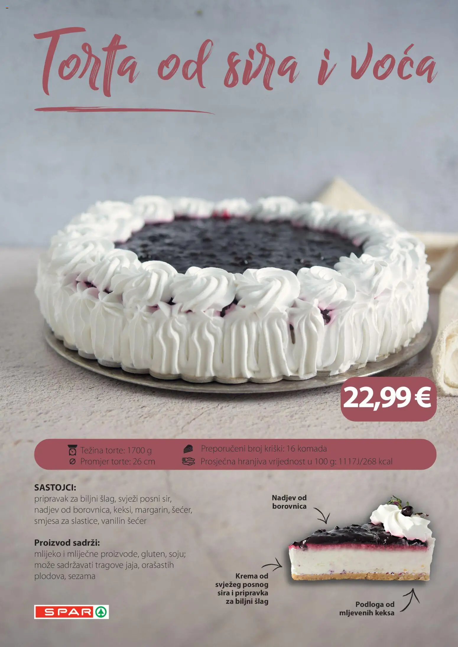 Spar katalog | vrijedi od 05.06.2026 | Stranica: 3 | Proizvodi: Mlijeko, Krema, Šlag, Torta