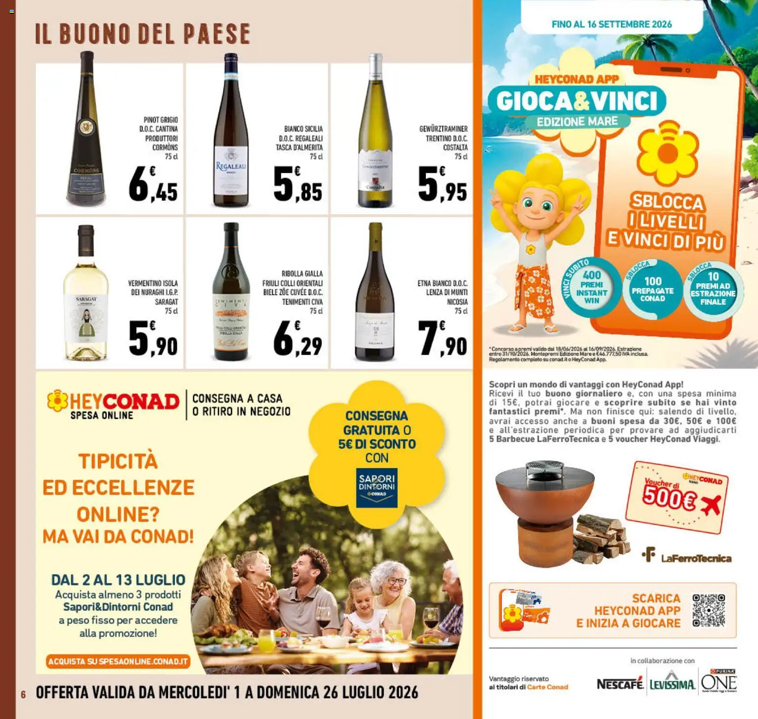 Volantino Conad del 01/07/2026 | Pagina: 6 | Prodotti: Barbecue