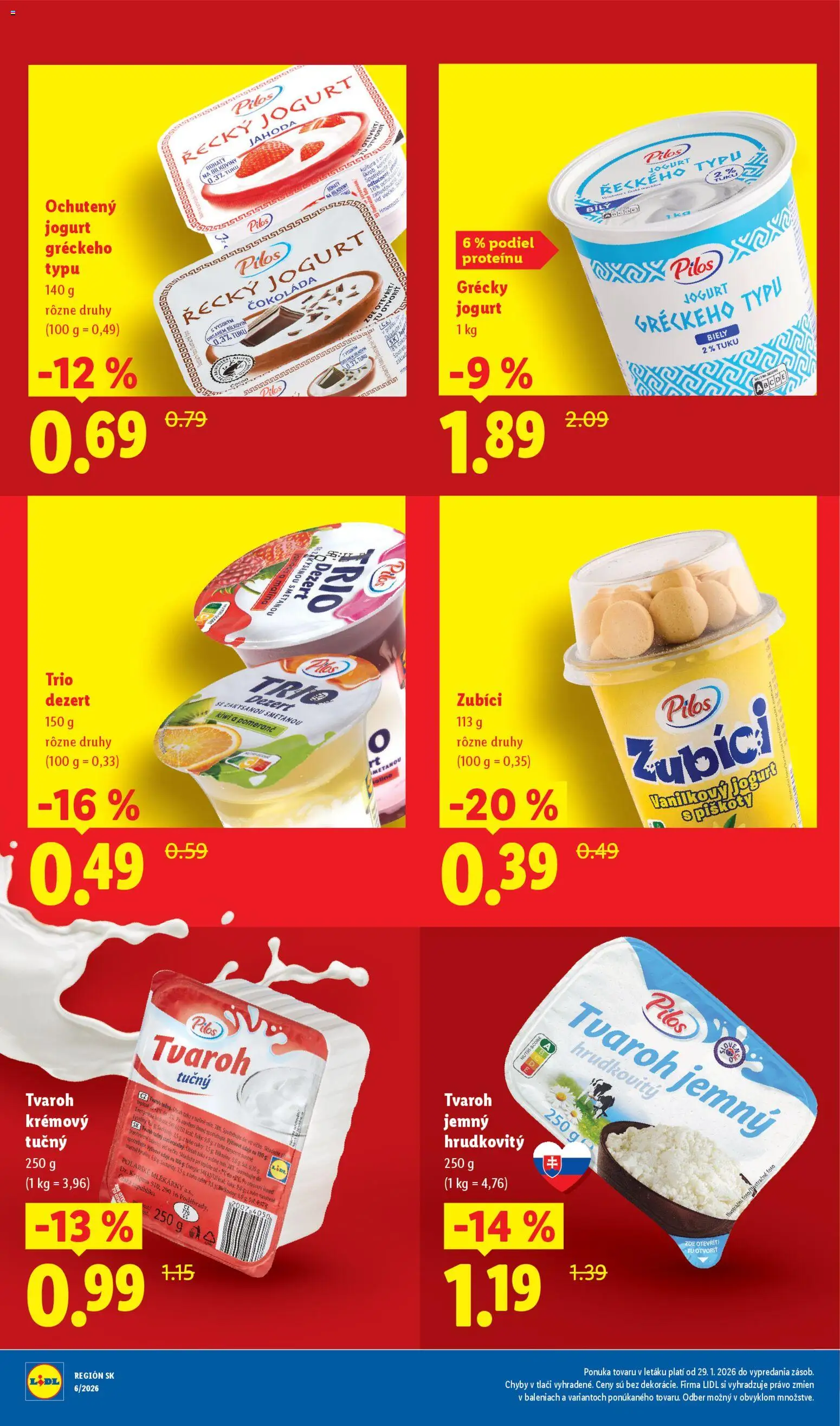 Nové Lidl akcie – leták je platný od 09.03.2026 | Strana: 9 | Produkty: Jogurt, Grécky jogurt, Kiwi, Tvaroh
