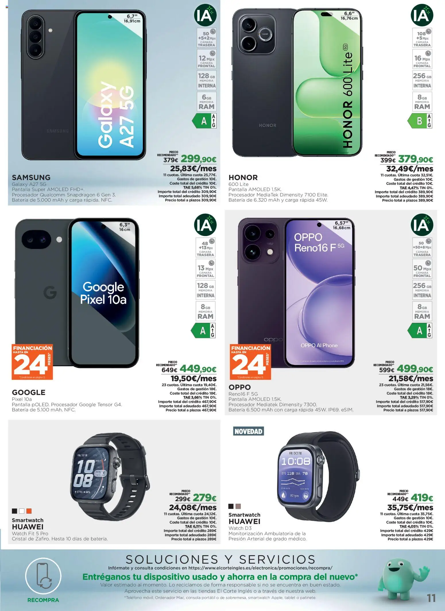 El Corte Inglés Los Tecnoprecios │ válido desde el 26/10/2026 | Página: 11 | Productos: Portátil, Tablet, Ordenador, Cámara