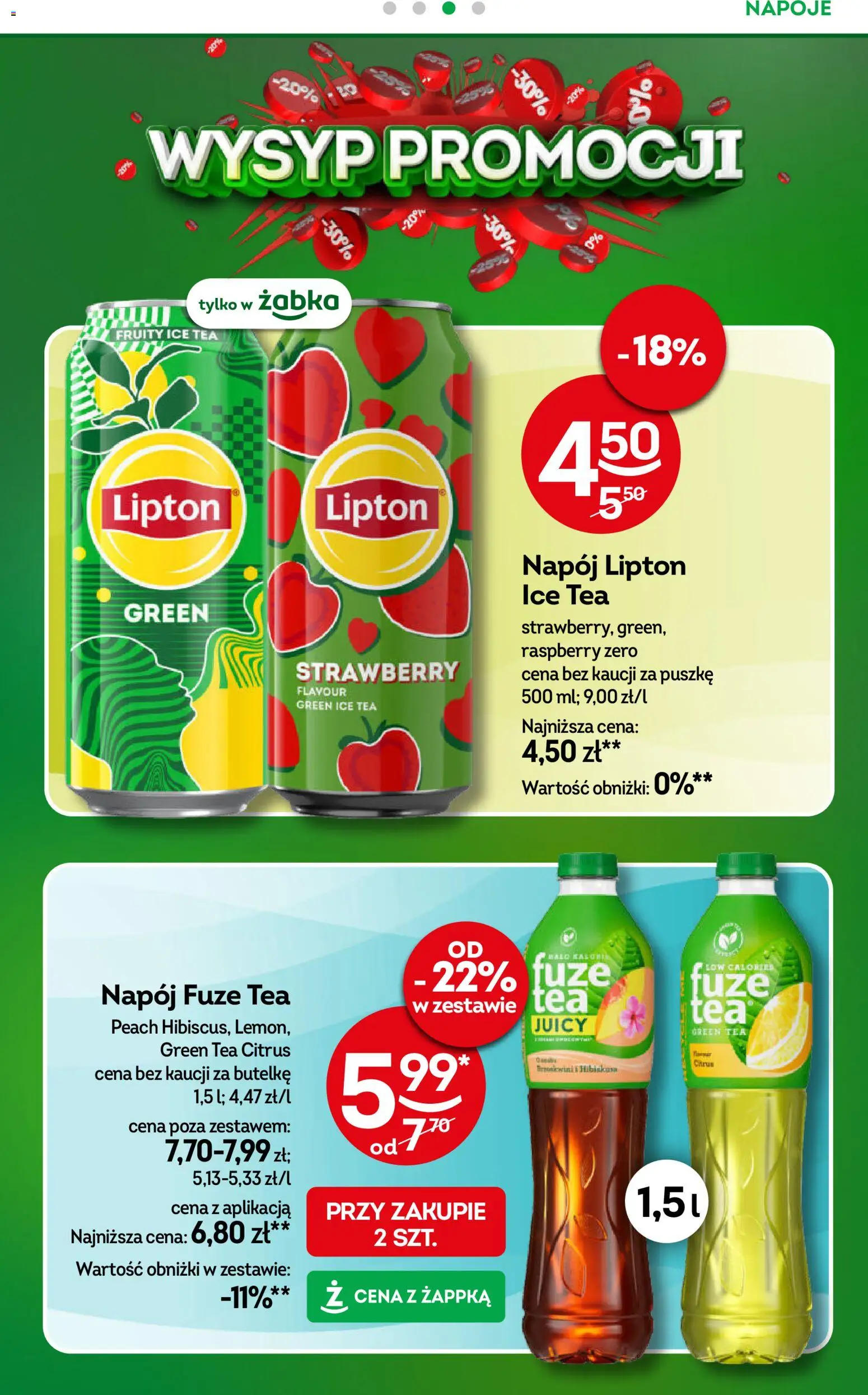 Żabka gazetka od 15.07.2026 | Strona: 28 | Produkty: Ice Tea, Napoje