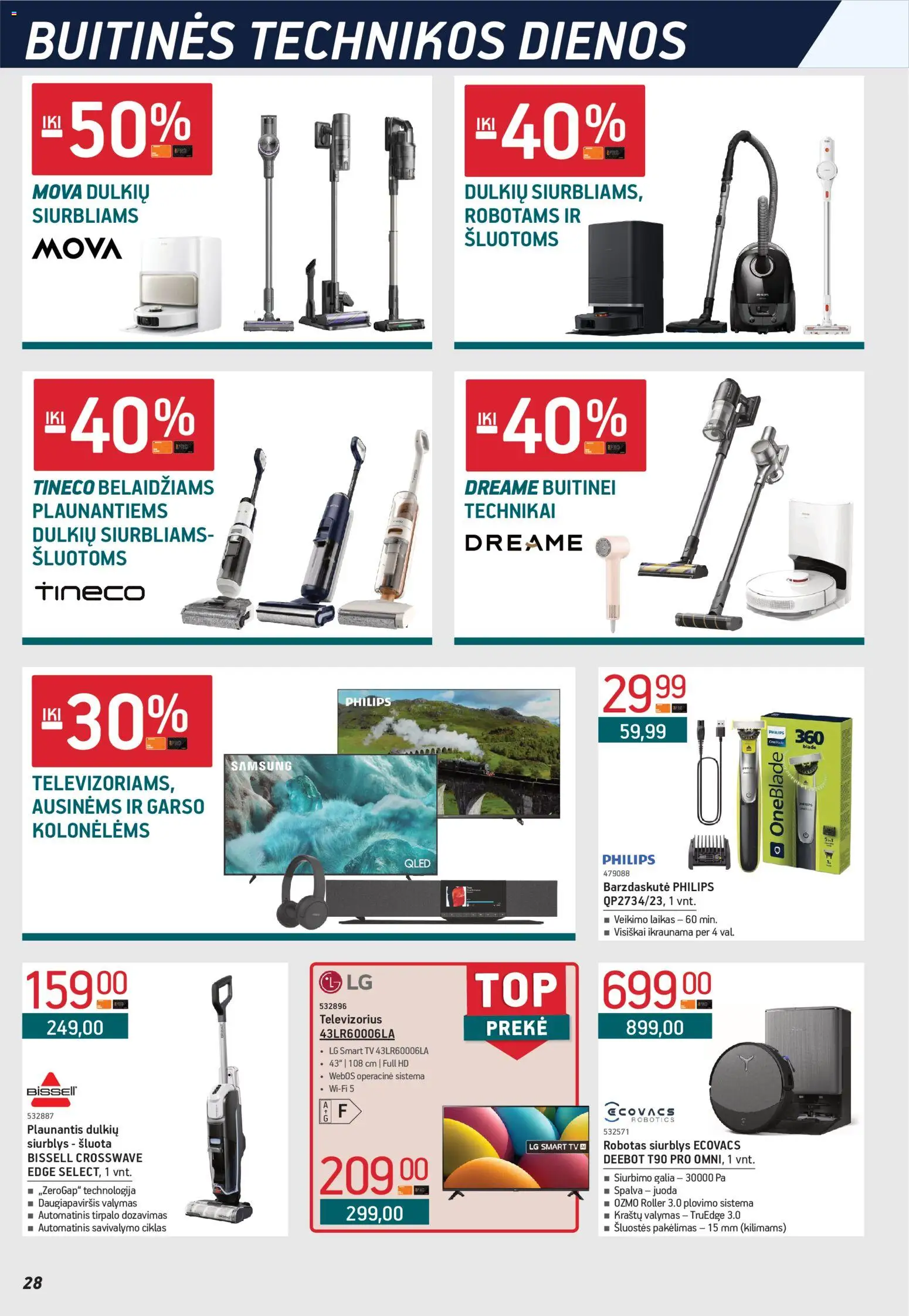 ERMITAŽAS akcijos nuo 01.06.2026 | Puslapis: 28 | Prekių: Robotas, Tv, Televizorius