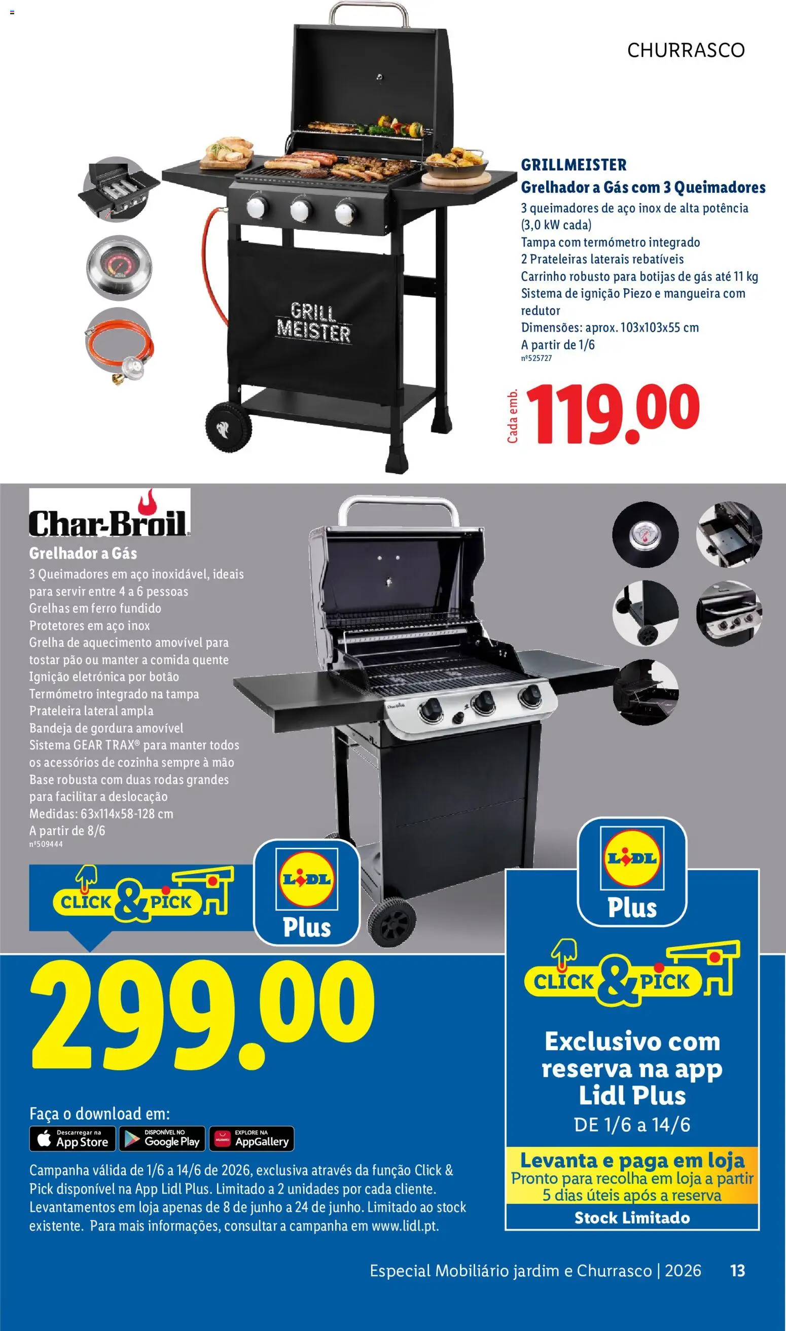Lidl Folheto Especial Jardim │ válido de 01.06.2026 | Página: 13 | Produtos: Faca, Prateleira, Mangueira, Pão