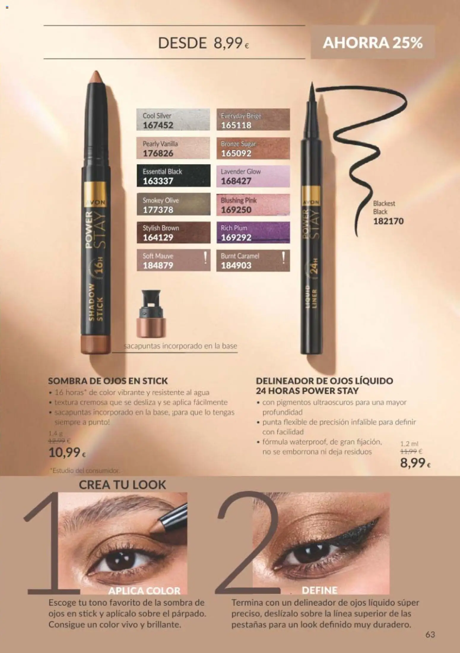 Catálogo AVON Black Friday │ válido desde el 01/11/2026 | Página: 63 | Productos: Delineador de ojos, Delineador, Sombra de ojos, Agua