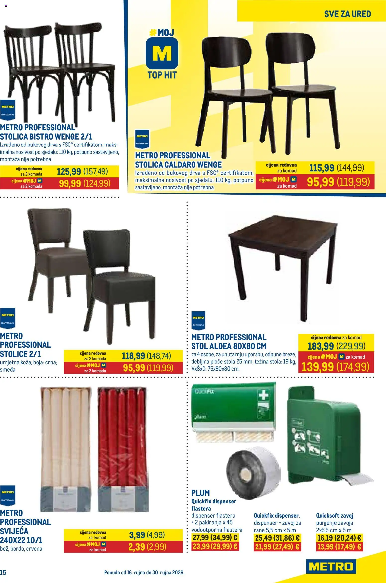 Metro katalog | vrijedi od 16.09.2026 | Stranica: 11 | Proizvodi: Stol, Stolica, Zavoj