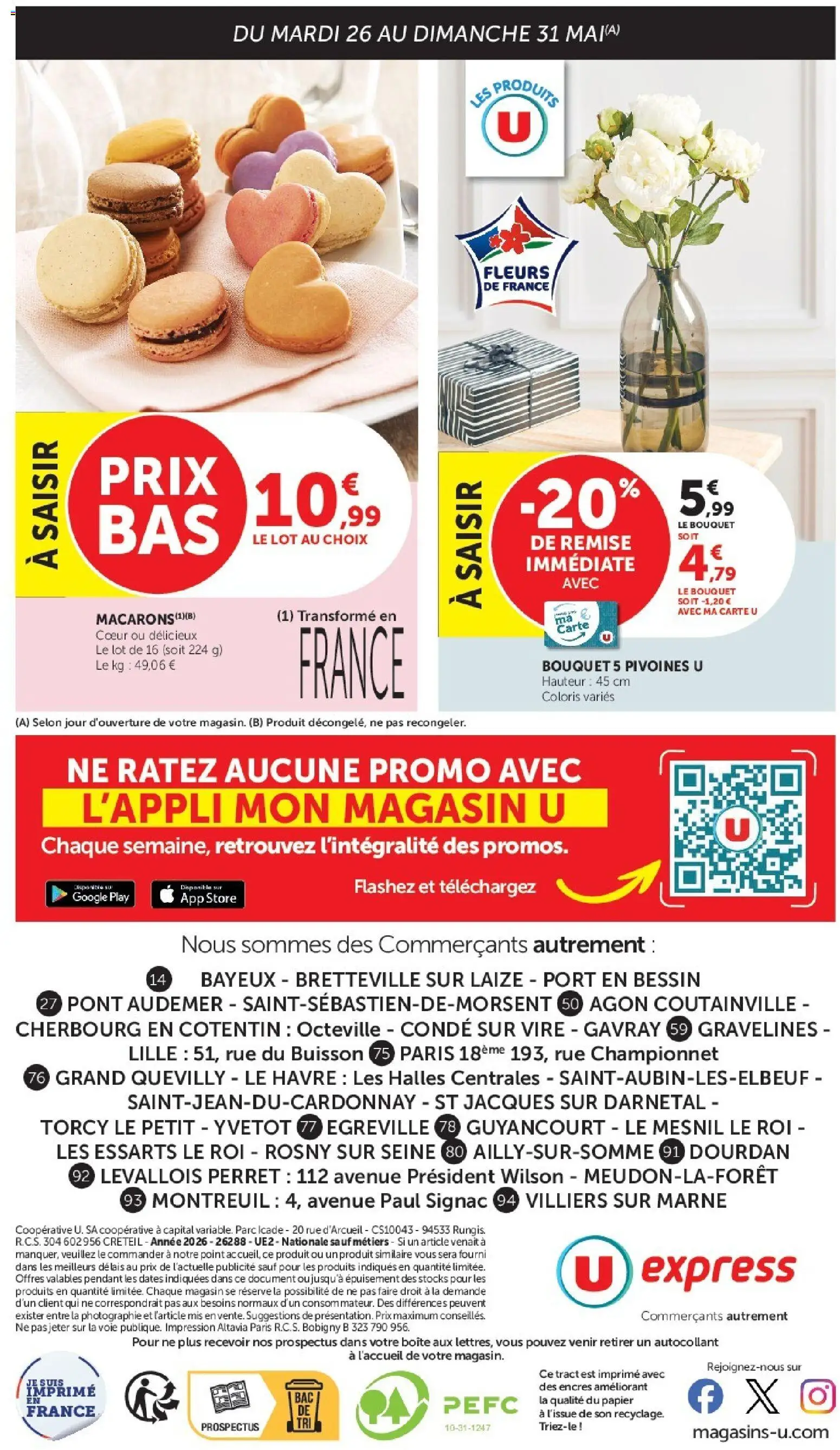 {H1} | Page: 18 | Produits: Macarons, Store