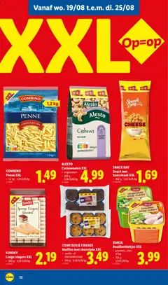 ALESTO Cashewnoten XXL, ongezouten - Voorbeeld van een folder van Lidl, geldig van 17/08/2026 | Pagina: 12 | Producten: Pasta, Bouillon, Snacks, Chocolade