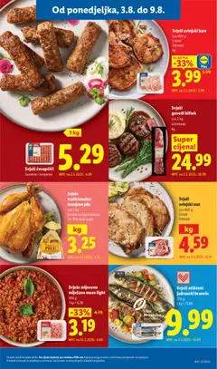 Svježi ćevapčići, Junetina i svinjetina - Pregled kataloga iz trgovine Lidl, vrijedi od 03.08.2026 | Stranica: 3