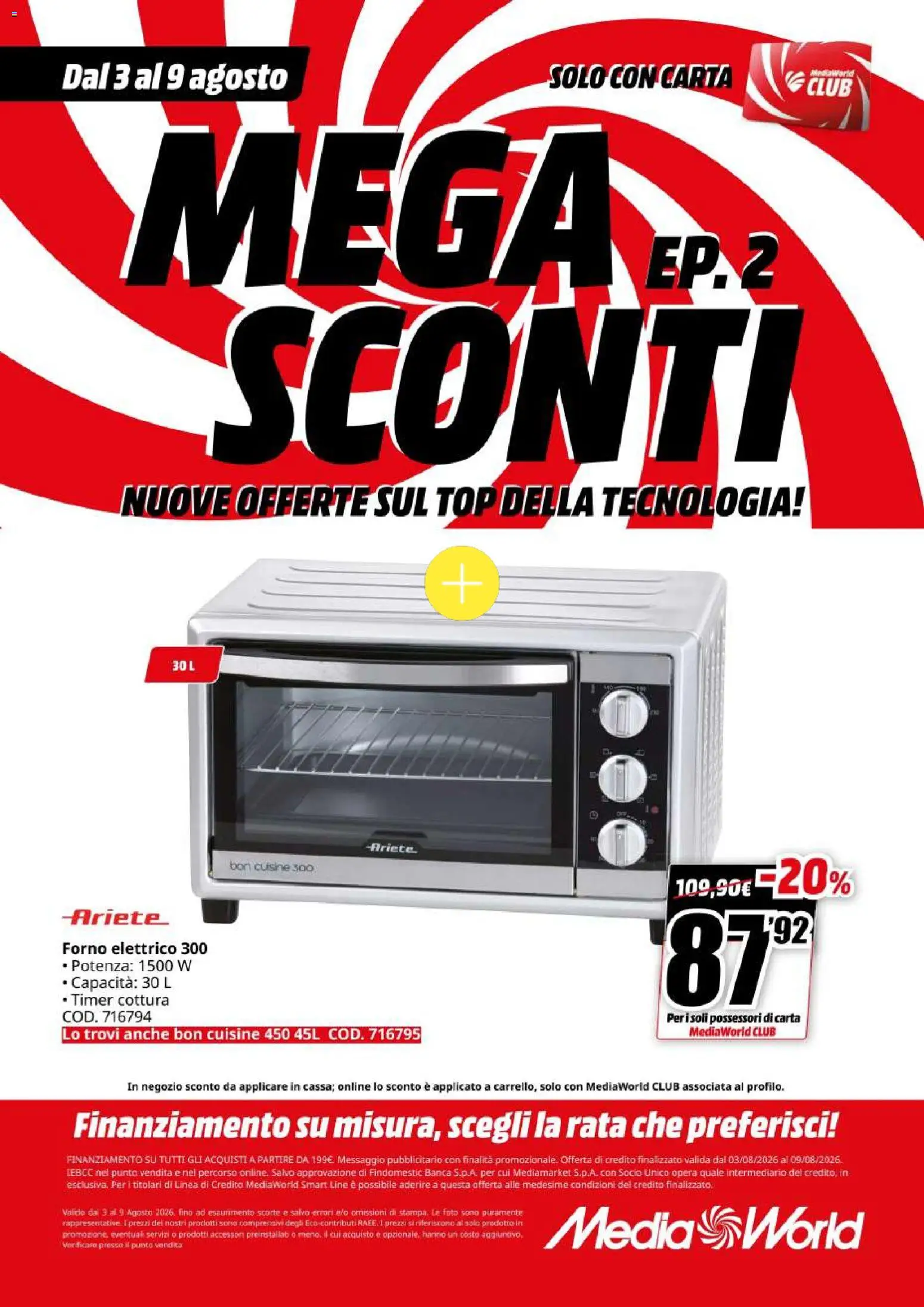 Volantino Media World del 03/08/2026 | Pagina: 41