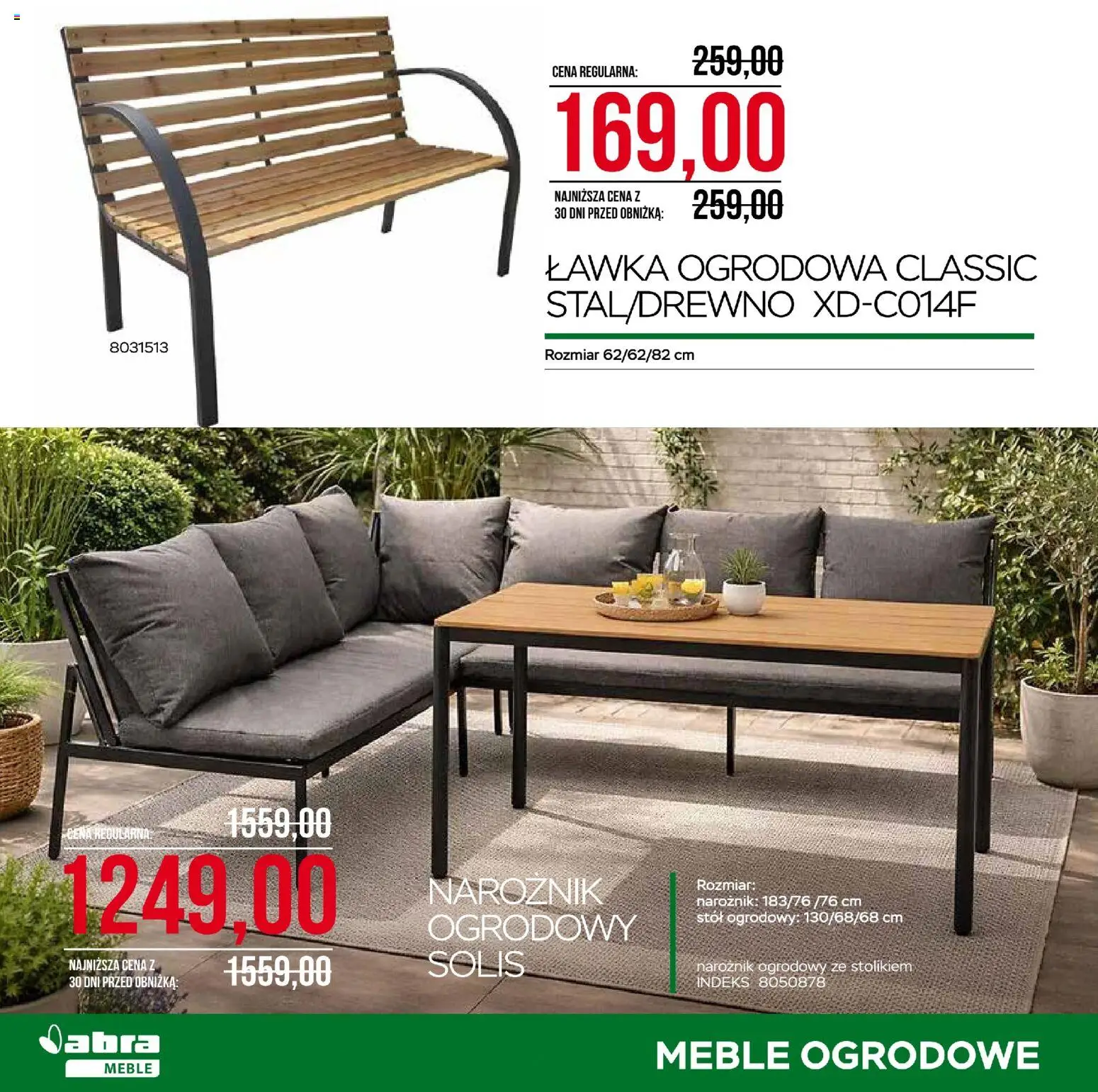 Abra meble gazetka od 27.05.2026 | Strona: 14 | Produkty: Stół, Meble ogrodowe, Stół ogrodowy