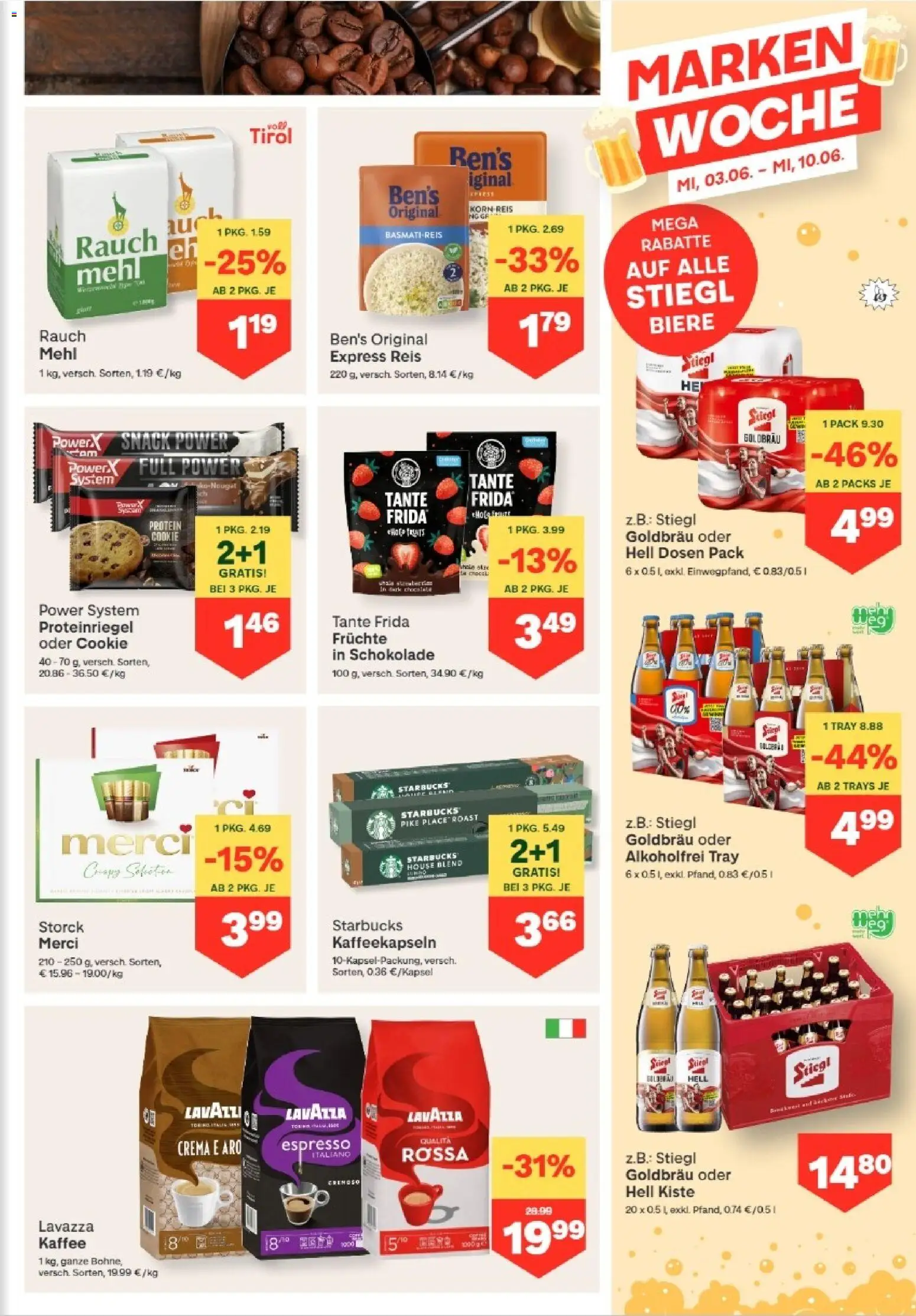 MPREIS Dellach im Drautal gültig ab 03.06.2026 | Seite: 9 | Produkte: Kaffee, Schokolade, Reis
