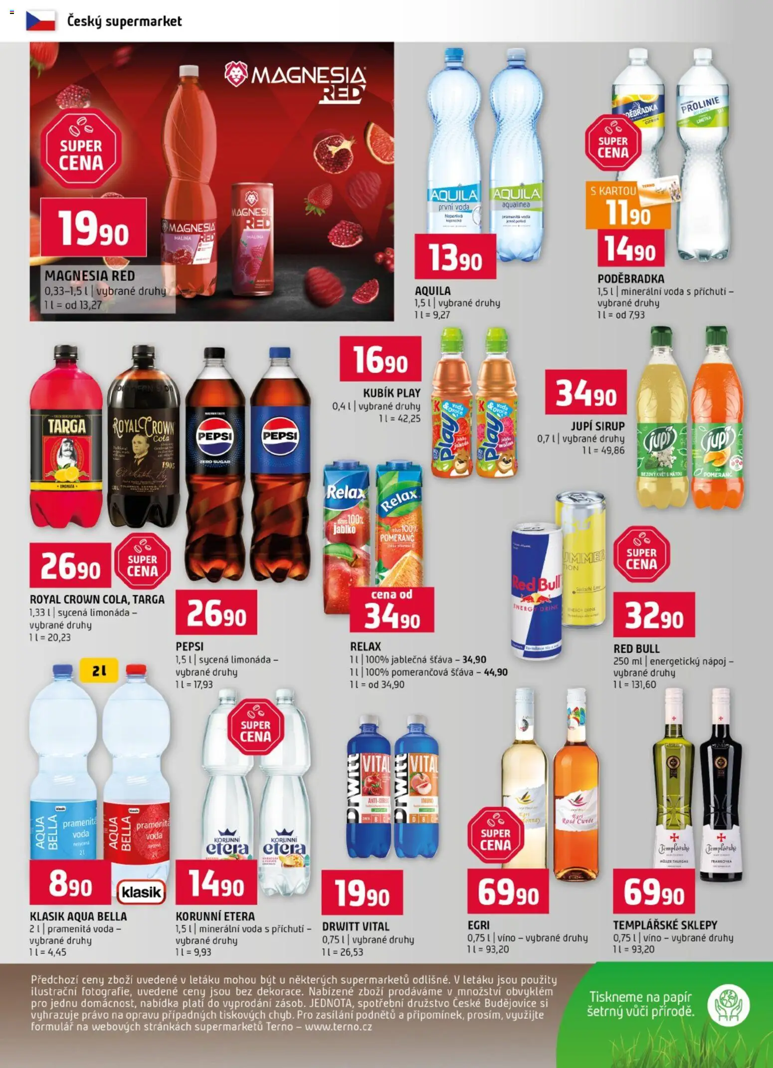 Terno leták od 03.06.2026 | Strana: 12 | Produkty: Voda, Pepsi, Energetický nápoj, Sirup