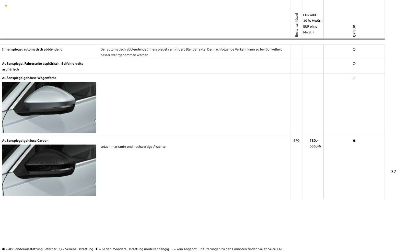 Audi Q7 – gültig ab 23.06.2026 | Seite: 37