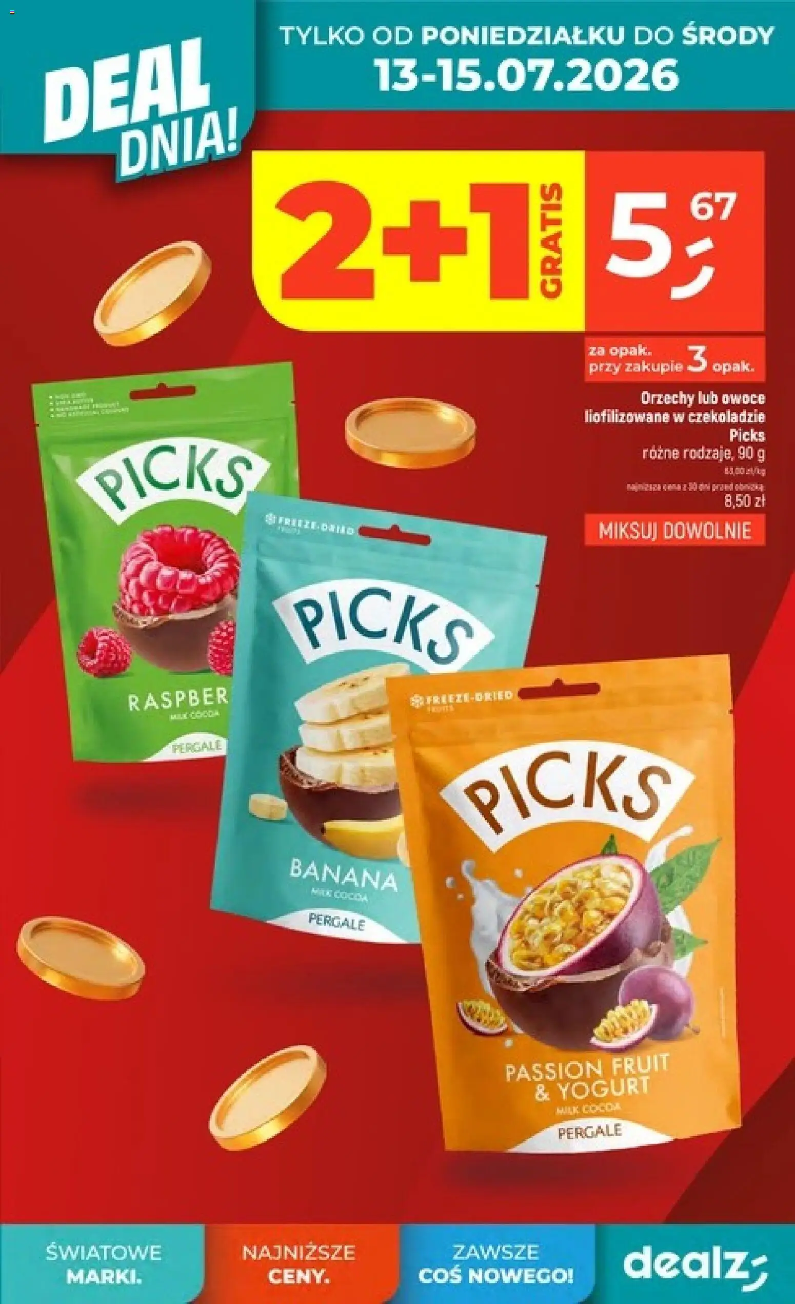 Dealz gazetka od 09.07.2026 | Strona: 7 | Produkty: Owoce liofilizowane, Orzechy, Owoce