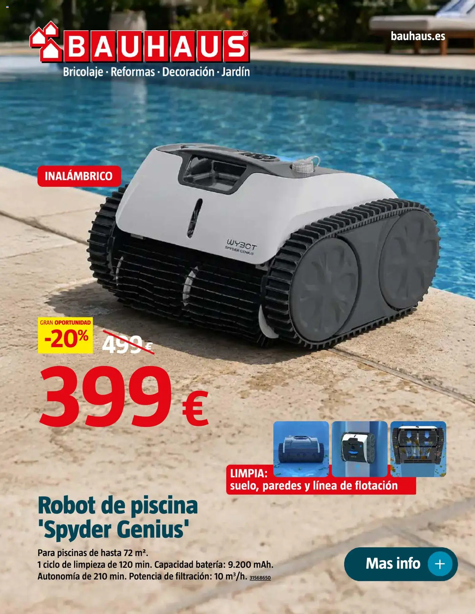 Bauhaus Piscinas 2026 │ válido desde el 01.06.2026 | Página: 44 | Productos: Robot, Batería