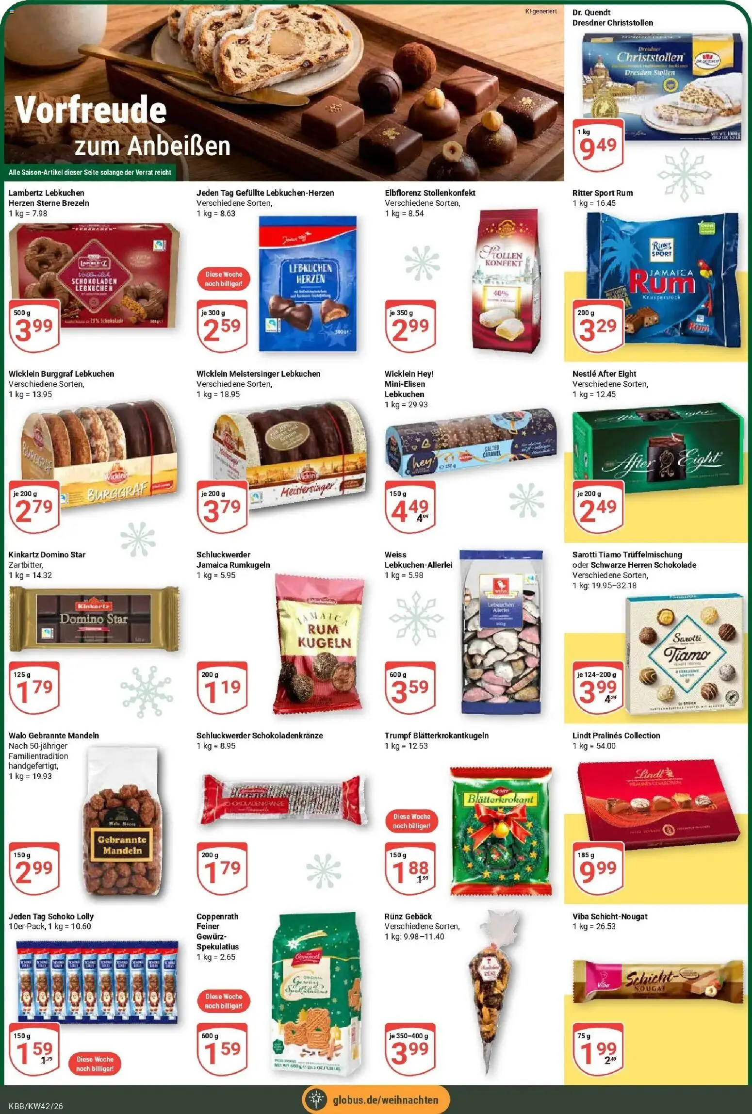 Globus Prospekt Koblenz-Bubenheim (ab 12.10.2026) » Angebote online | Seite: 7 | Produkte: Ritter sport, Mandeln, Rumkugeln, Lindt