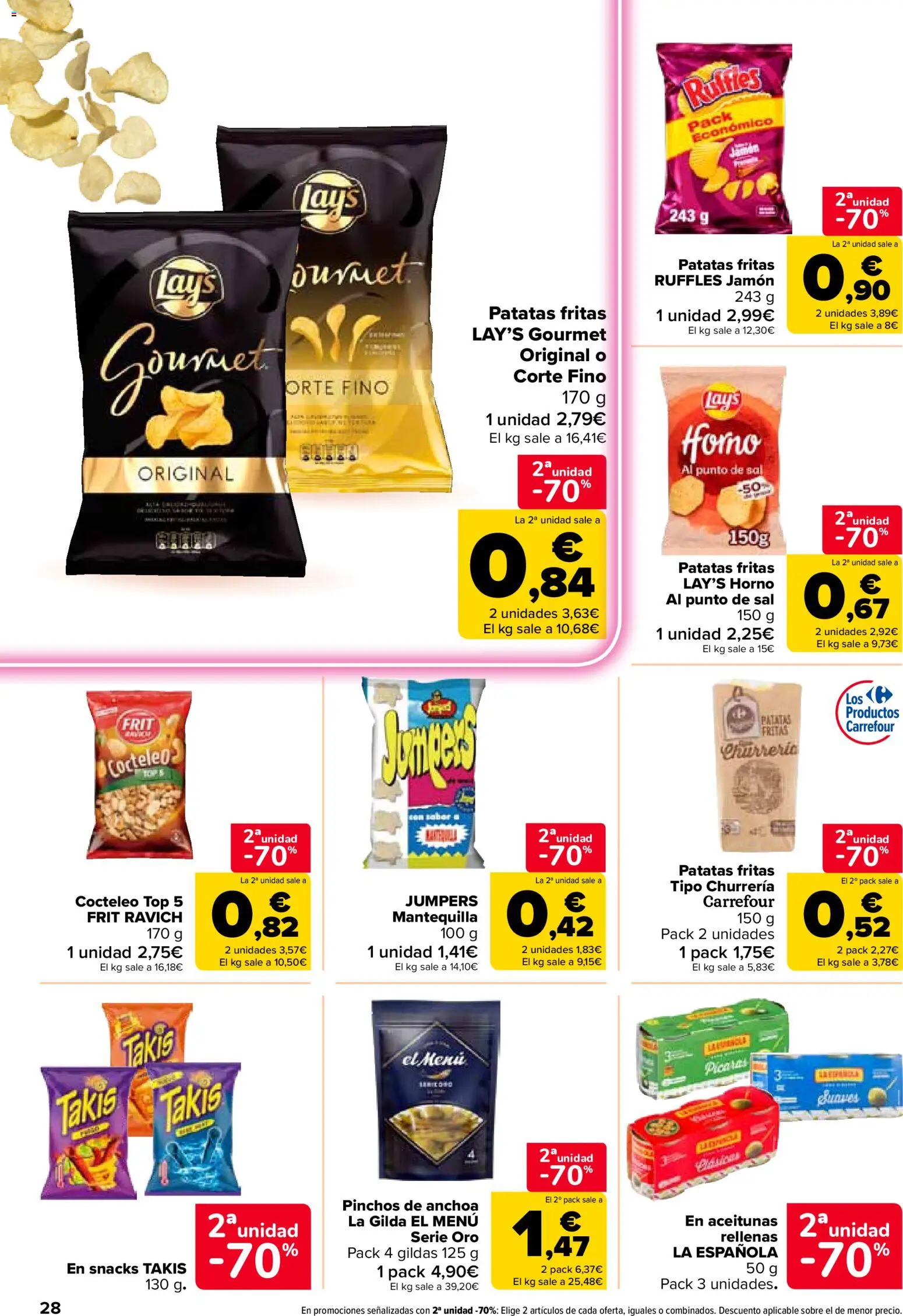 Carrefour folleto │ válido desde el 14/07/2026 | Página: 30 | Productos: Snacks, Jamón, Horno, Mantequilla