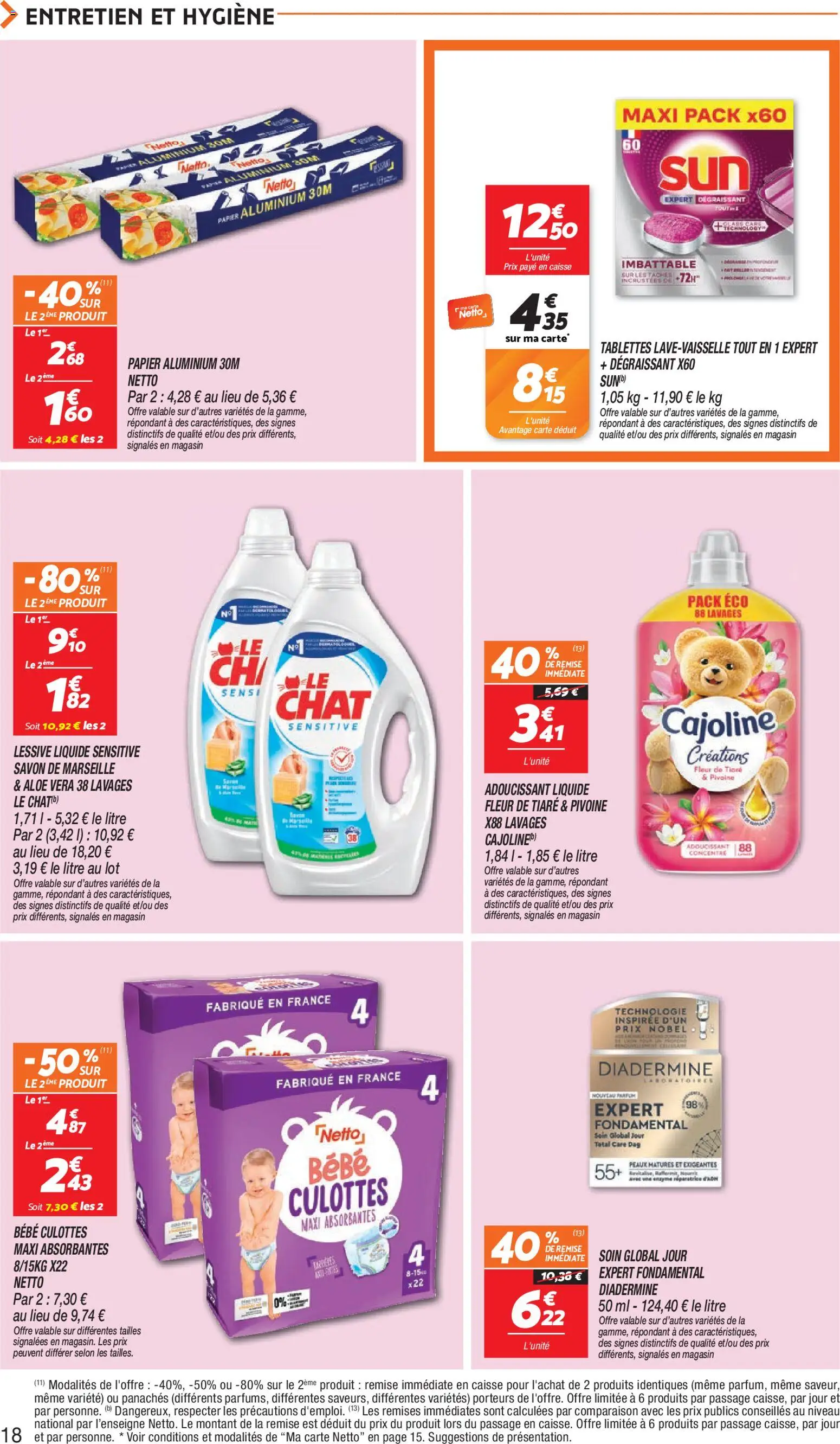 {H1} | Page: 18 | Produits: Savon de marseille, Savon, Lessive Liquide, Lessive