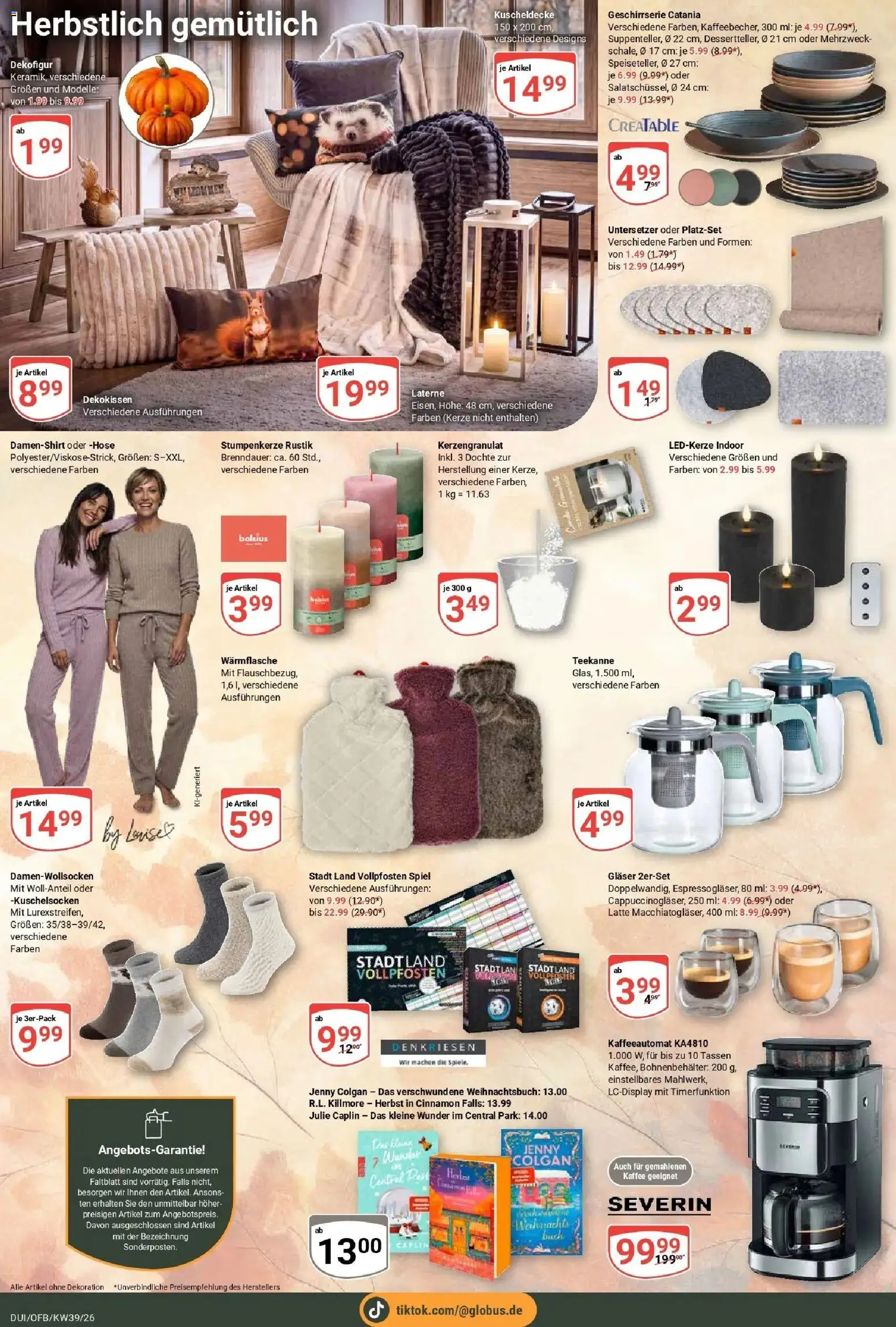 Globus Prospekt Duisburg (ab 21.09.2026) » Angebote online | Seite: 25 | Produkte: Spiel, Kaffee, Hose, Teekanne