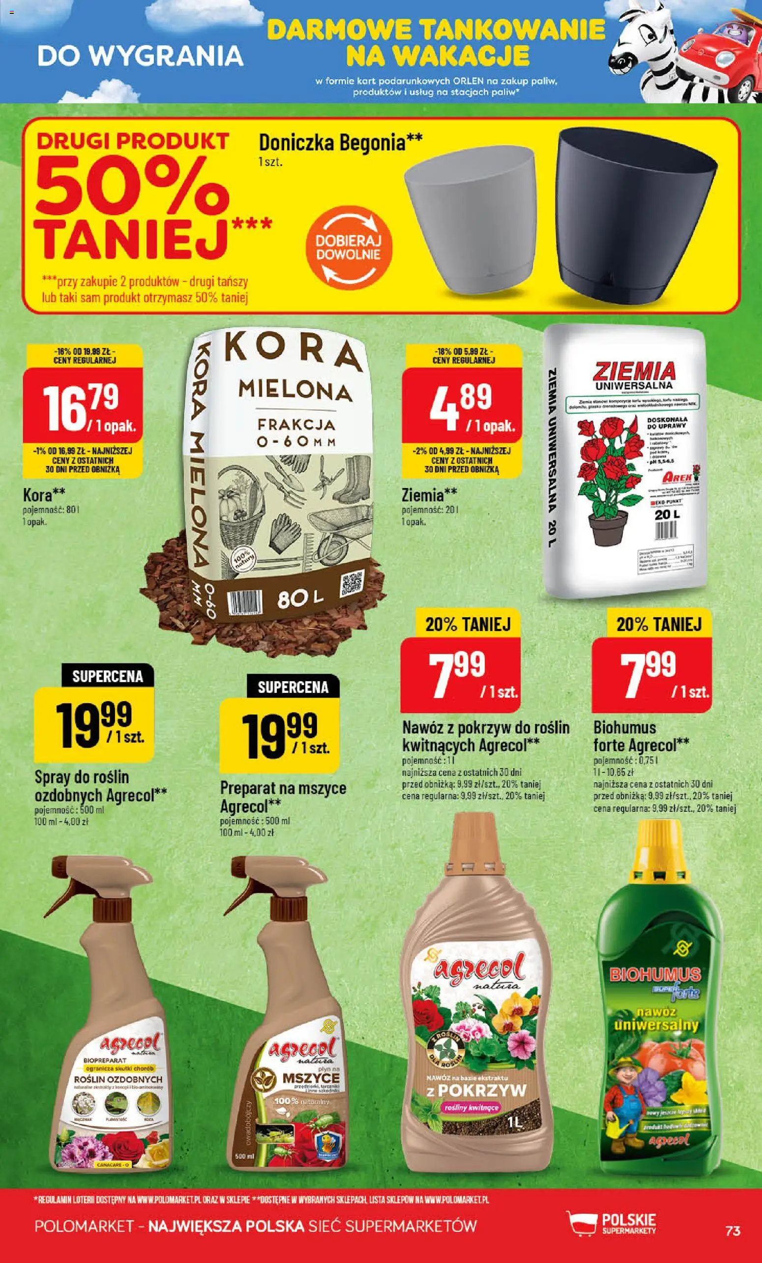 POLOmarket gazetka od 08.07.2026 | Strona: 73 | Produkty: Ziemia uniwersalna, Ziemia, Doniczka, Rosliny