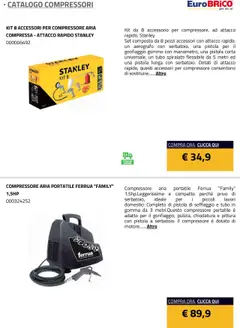 Anteprima del volantino Eurobrico Compressori catalogo valido a partire dal 23.07.2025 | Pagina: 16 | Prodotti: Compressore, Tubo, Pittura