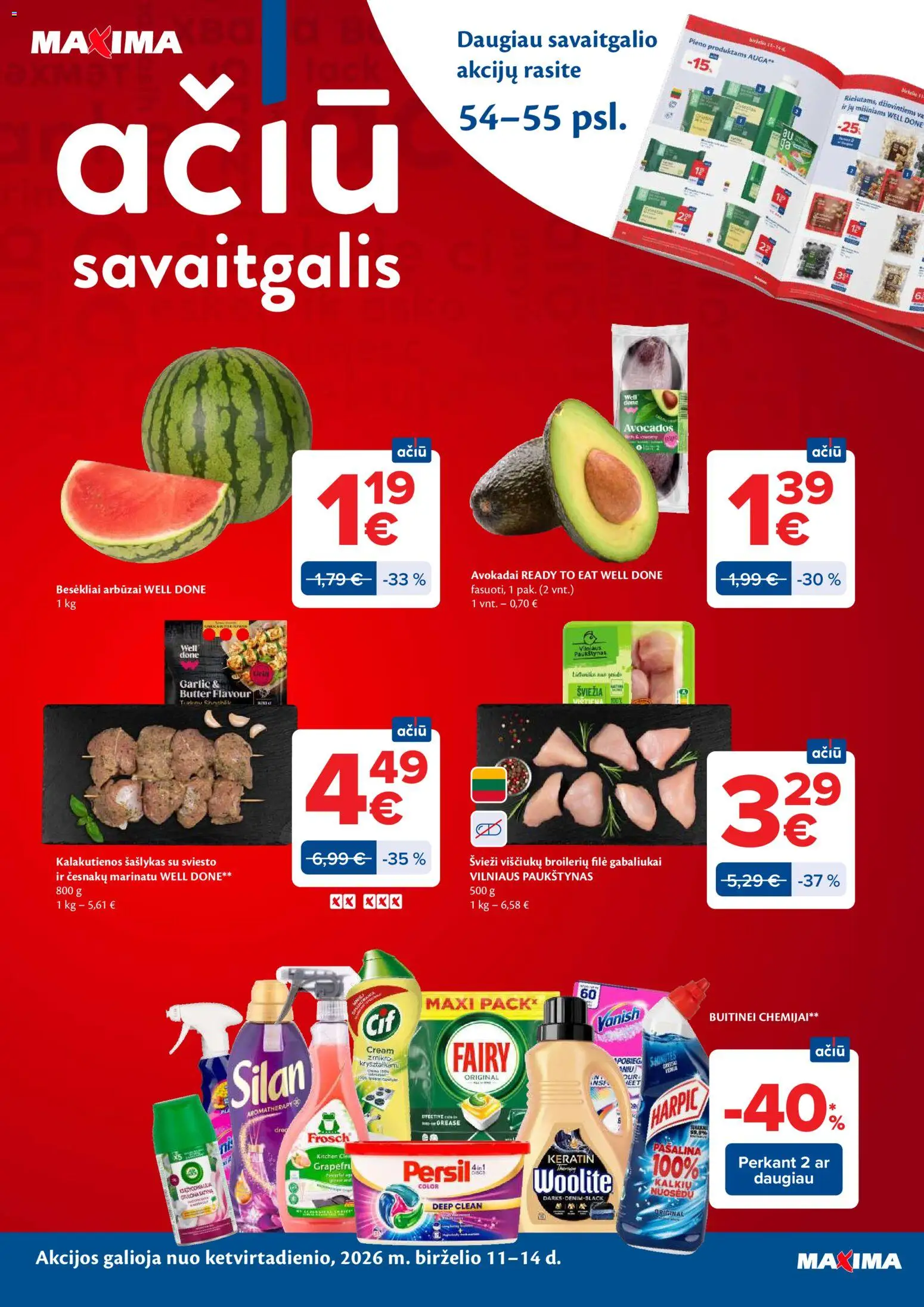 MAXIMA akcijos nuo 09.06.2026 | Puslapis: 56 | Prekių: Avokadai, Viščiukų