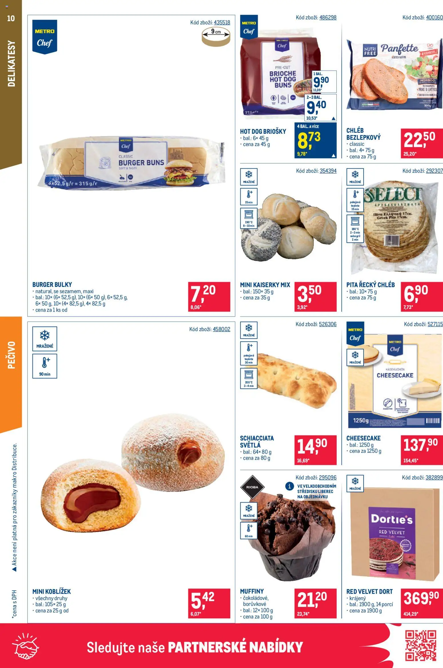 Makro leták - Gastronomie od 15.07.2026 | Strana: 10 | Produkty: Chléb, Hot dog, Gril, Dort
